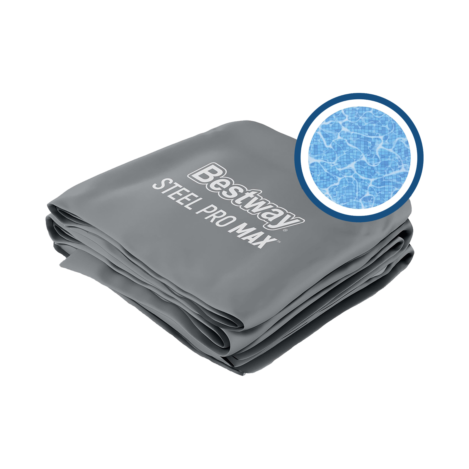 Bestway® Ersatzteil Poolfolie (grau) für Steel Pro MAX™ Pool 549 x 274 x 122 cm, eckig Bestway® Ersatzteil Poolfolie (grau) für Steel Pro MAX™ Pool 549 x 274 x 122 cm, eckig