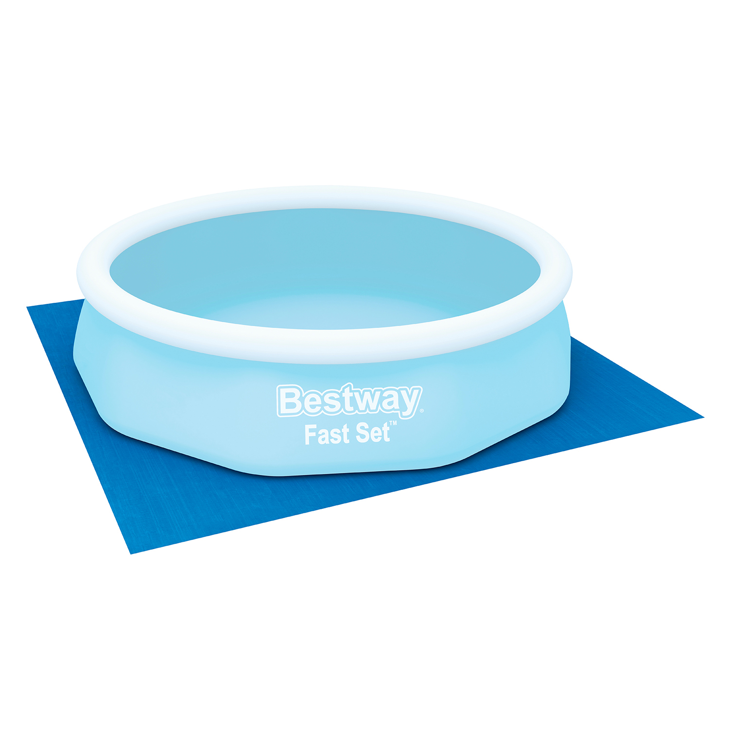 PE- Bodenplane 335 x 335 cm, blau, quadratisch PE- Bodenplane 335 x 335 cm, blau, quadratisch