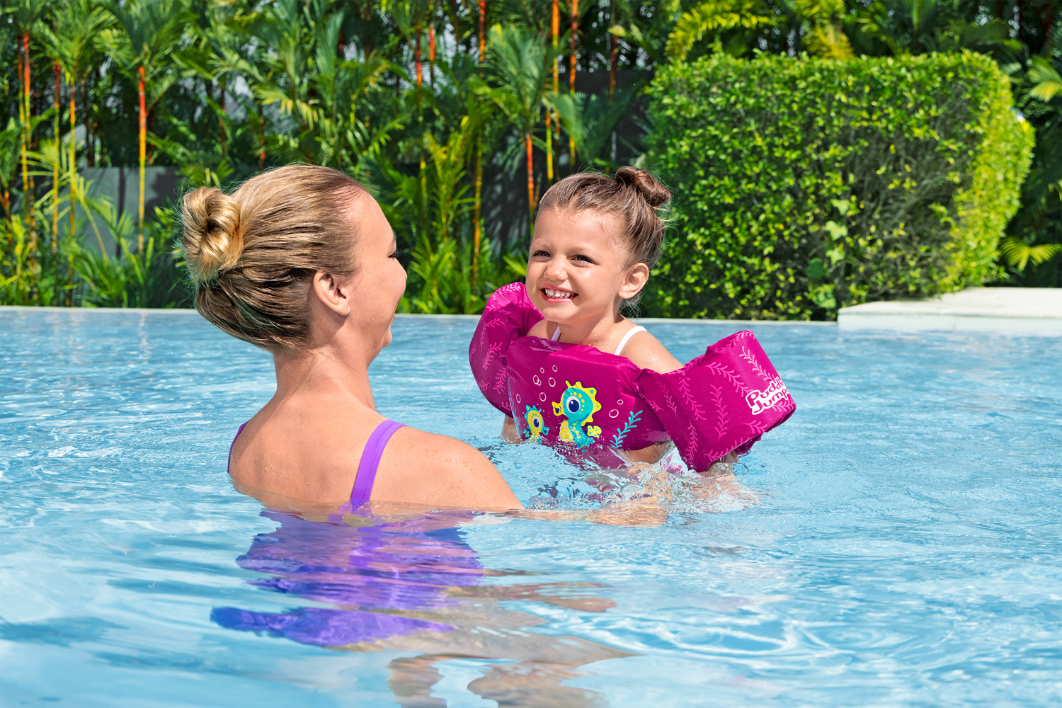 Puddle Jumper® Schwimmflügelweste Kleines Seepferdchen mit Textilbezug, 2-6 Jahre