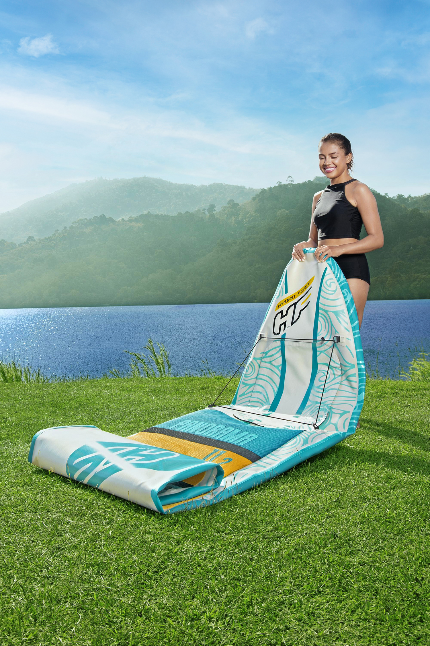 Hydro-Force™ SUP Touring Board-Set Panorama 340 x 89 x 15 cm Hydro-Force™ SUP Touring Board-Set Panorama 340 x 89 x 15 cm