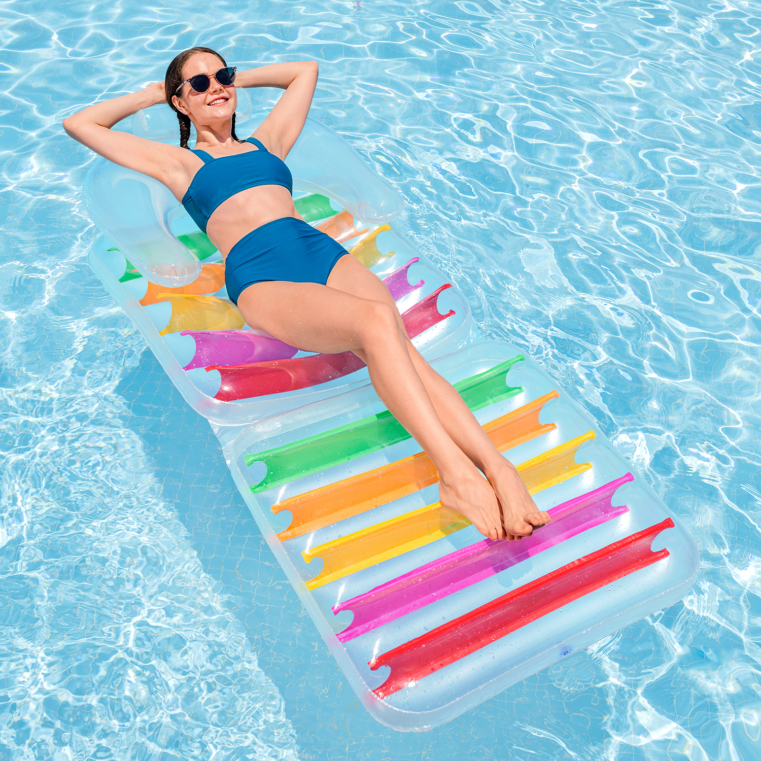 Bestway® 6'7" x 35"/2.01m x 89cm High Fashion Folding Lounge Chair