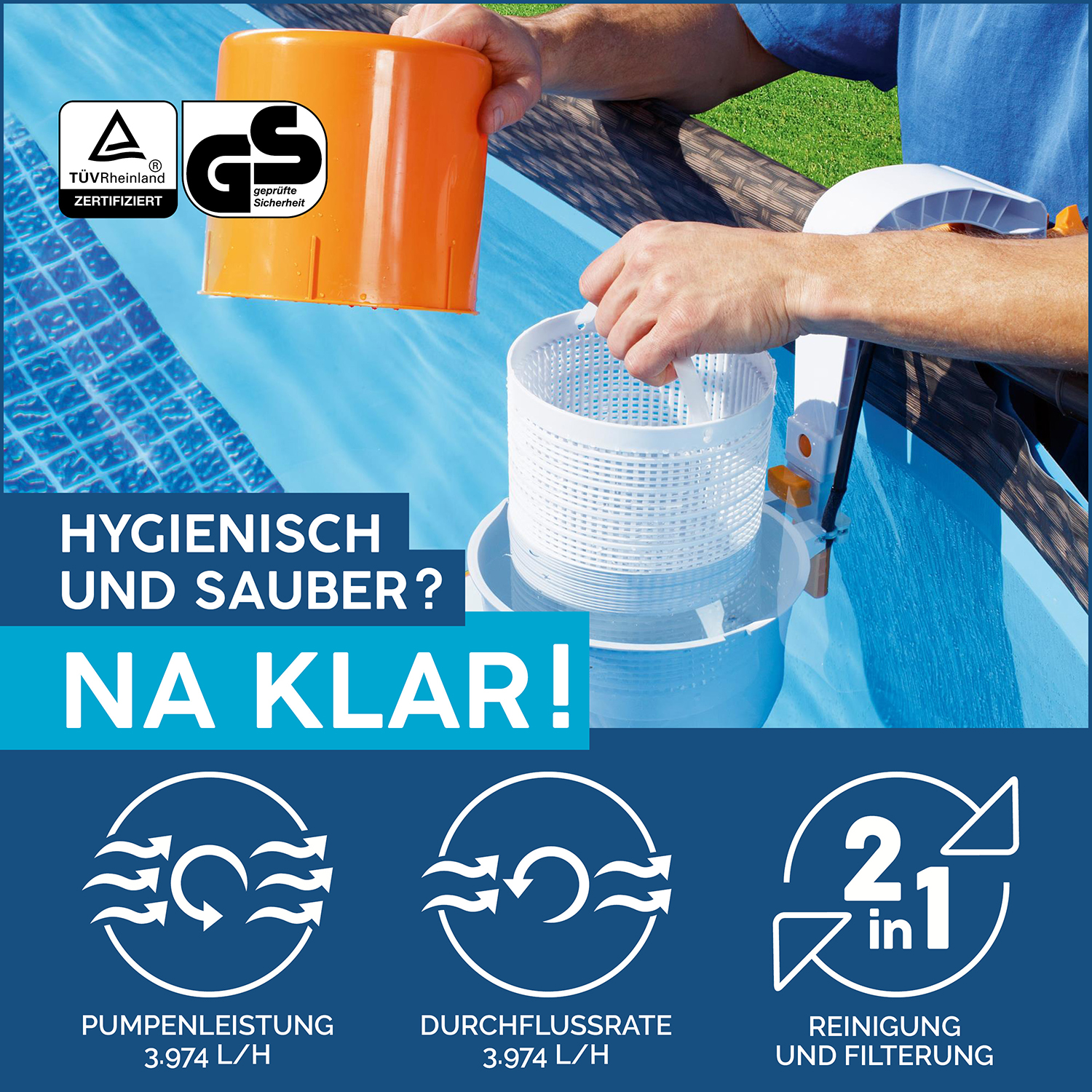 Flowclear™ 1050gal Skimatic Filter Pump