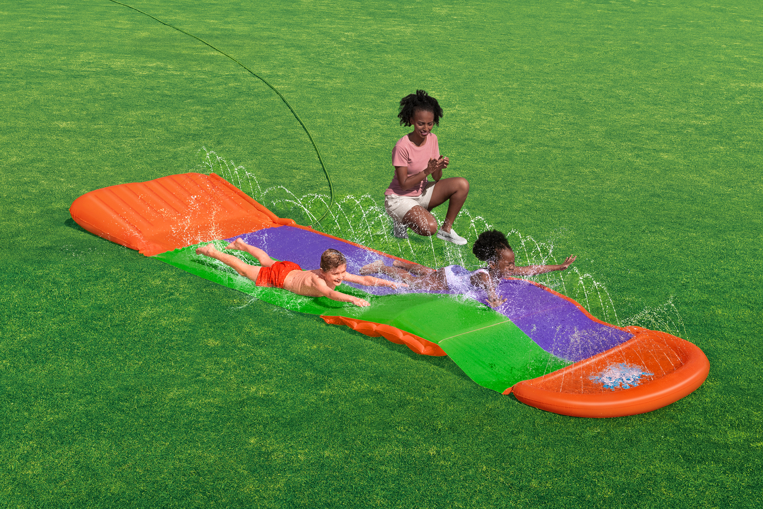 H2OGO!® 2-Personen-Rutsche SplashCoaster™ 470 x 138 x 30,5 cm