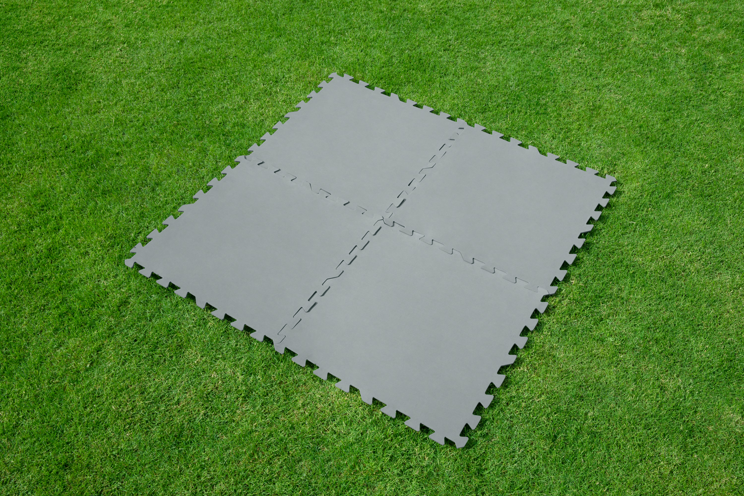 Pool-Bodenschutzfliesen Set 9 Stück á 50 x 50 cm, grau