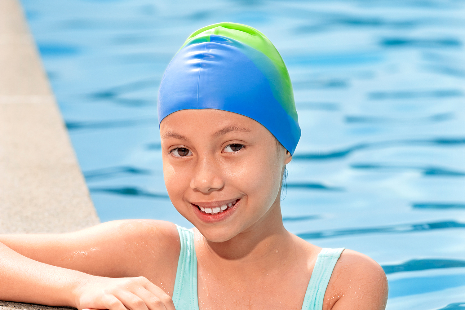Badekappe Lil' Color Wave™ ab 3 Jahren, sortiert