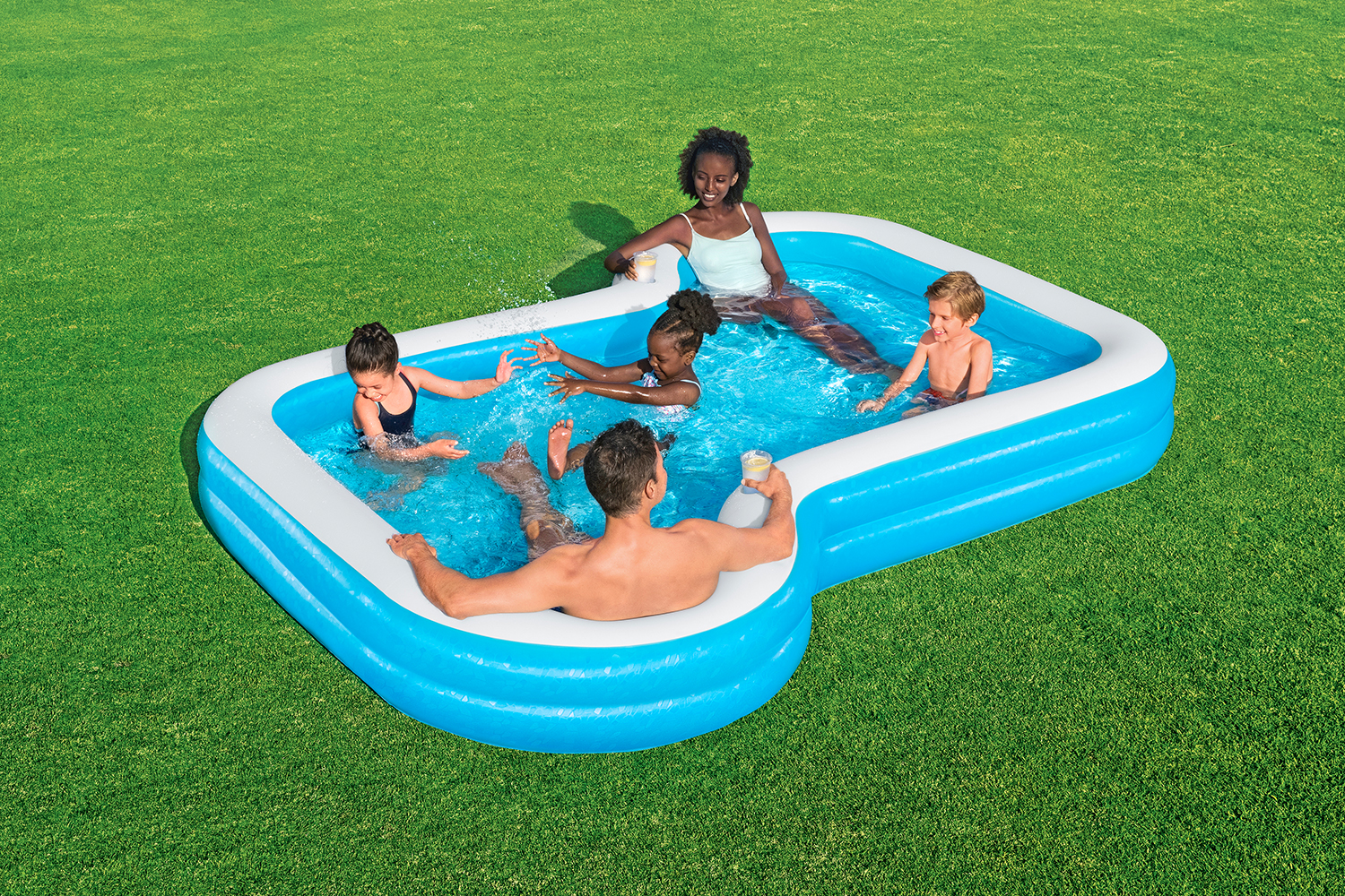 Family Pool Sunsational 305 x 274 x 46 cm Family Pool Sunsational 305 x 274 x 46 cm