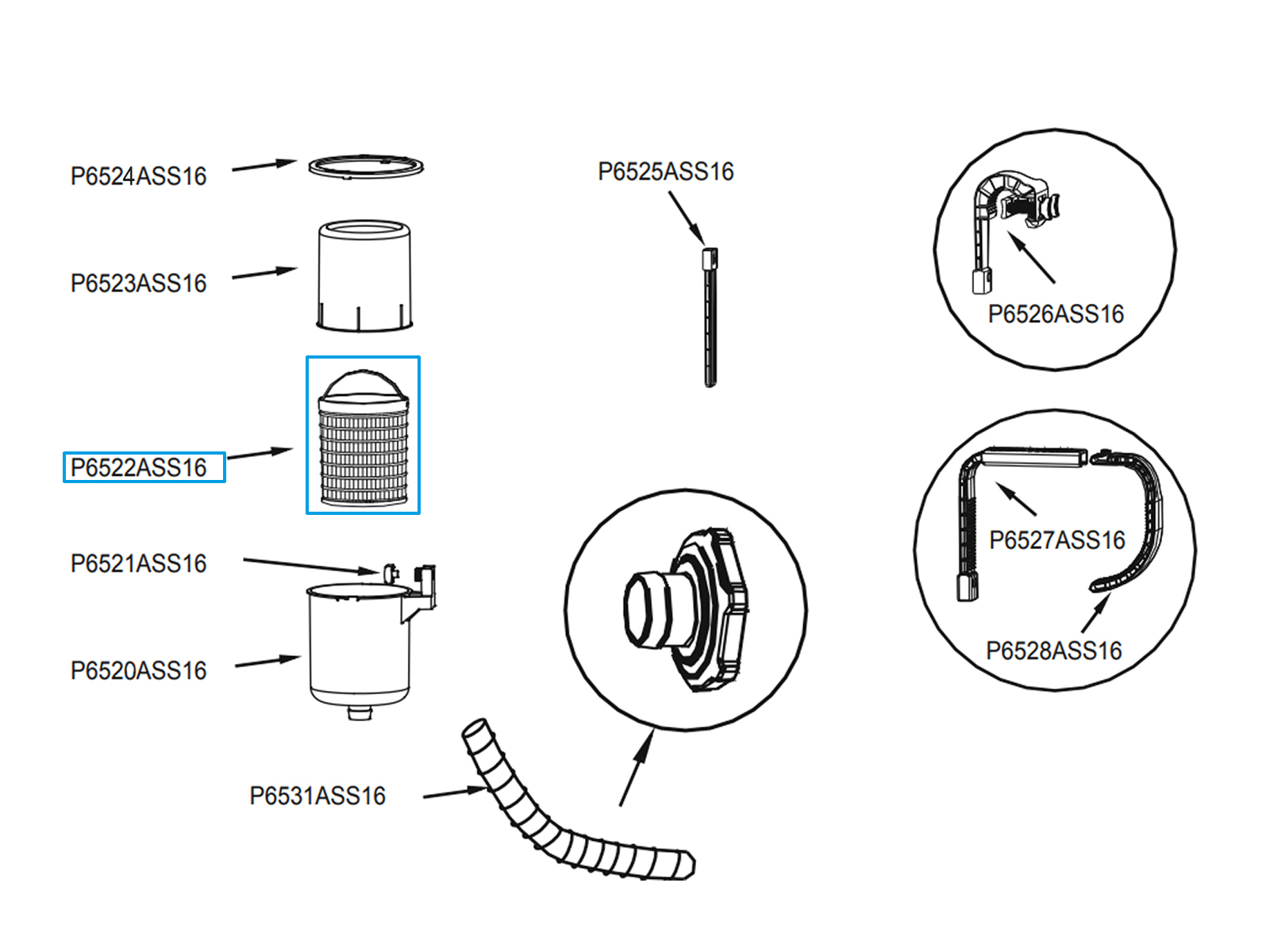 Bestway® Spare Part Filter strainer (grey) for Flowclear™ surface skimmer (58233, 58237) Bestway® Spare Part Filter strainer (grey) for Flowclear™ surface skimmer (58233, 58237)