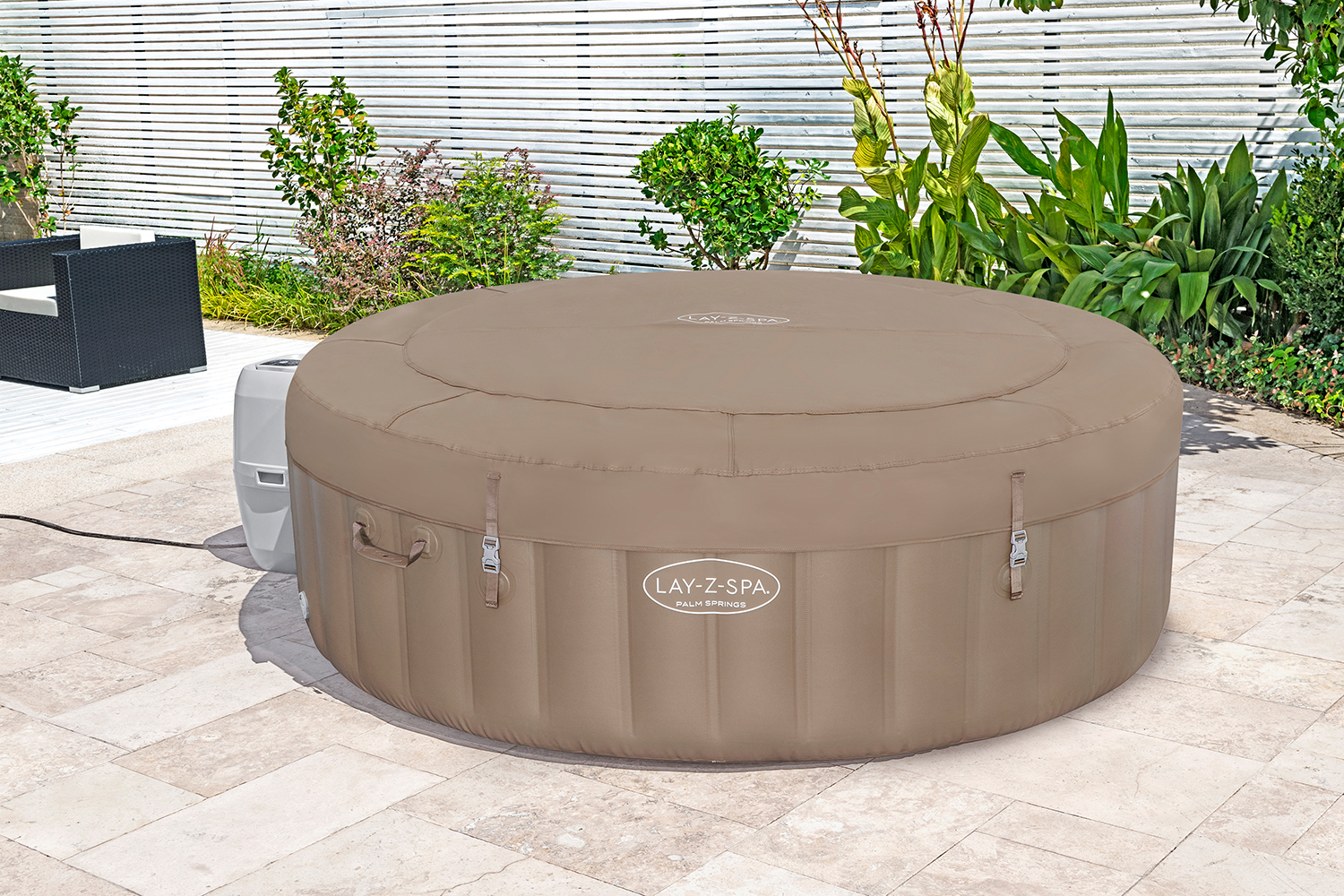 LAY-Z-SPA® Whirlpool Palm Springs AirJet™ Ø 196 x 71 cm, rund