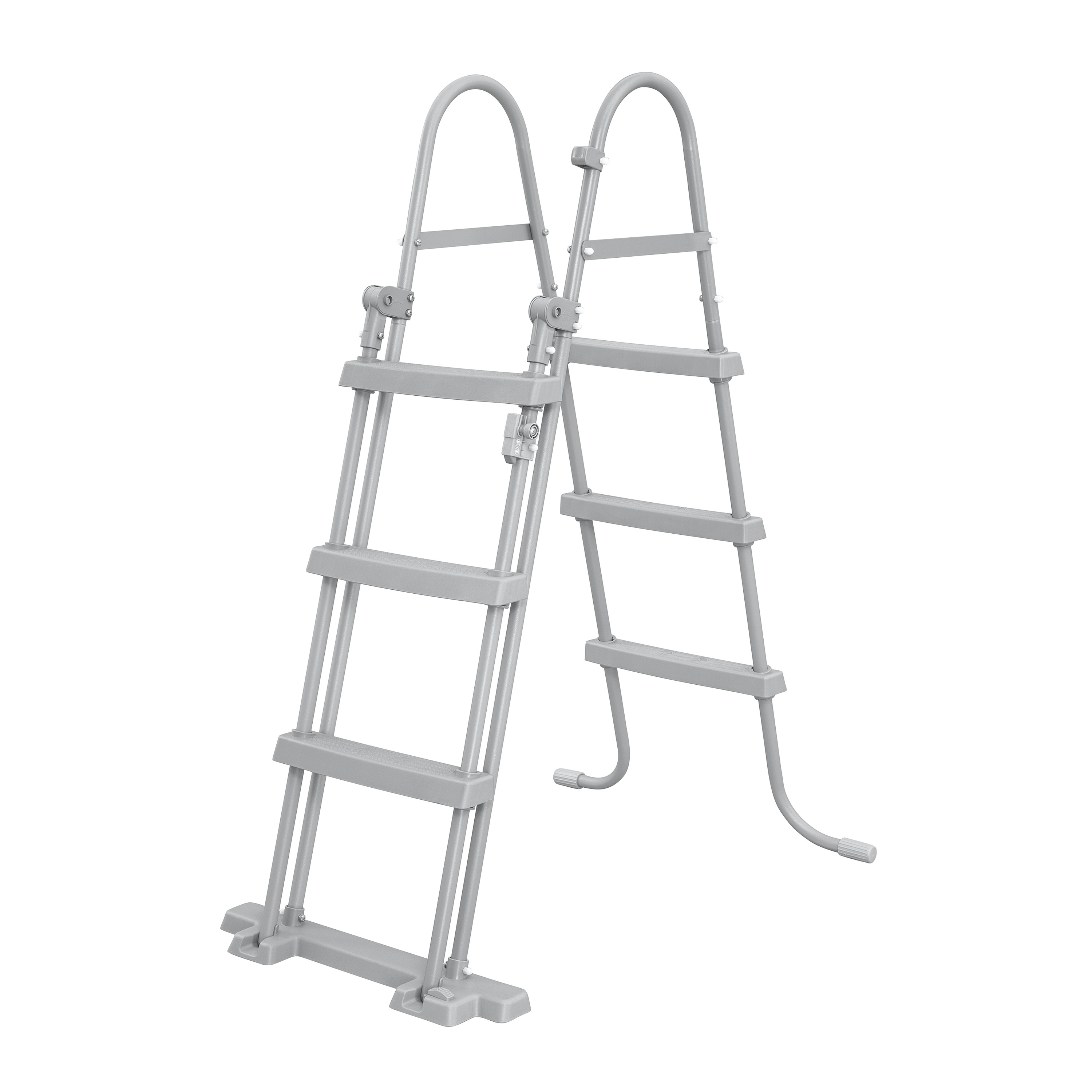 Steel Pro MAX™ Frame Pool Set mit Filterpumpe 404 x 201 x 100 cm, Marmor-Optik (Schiefergrau), eckig