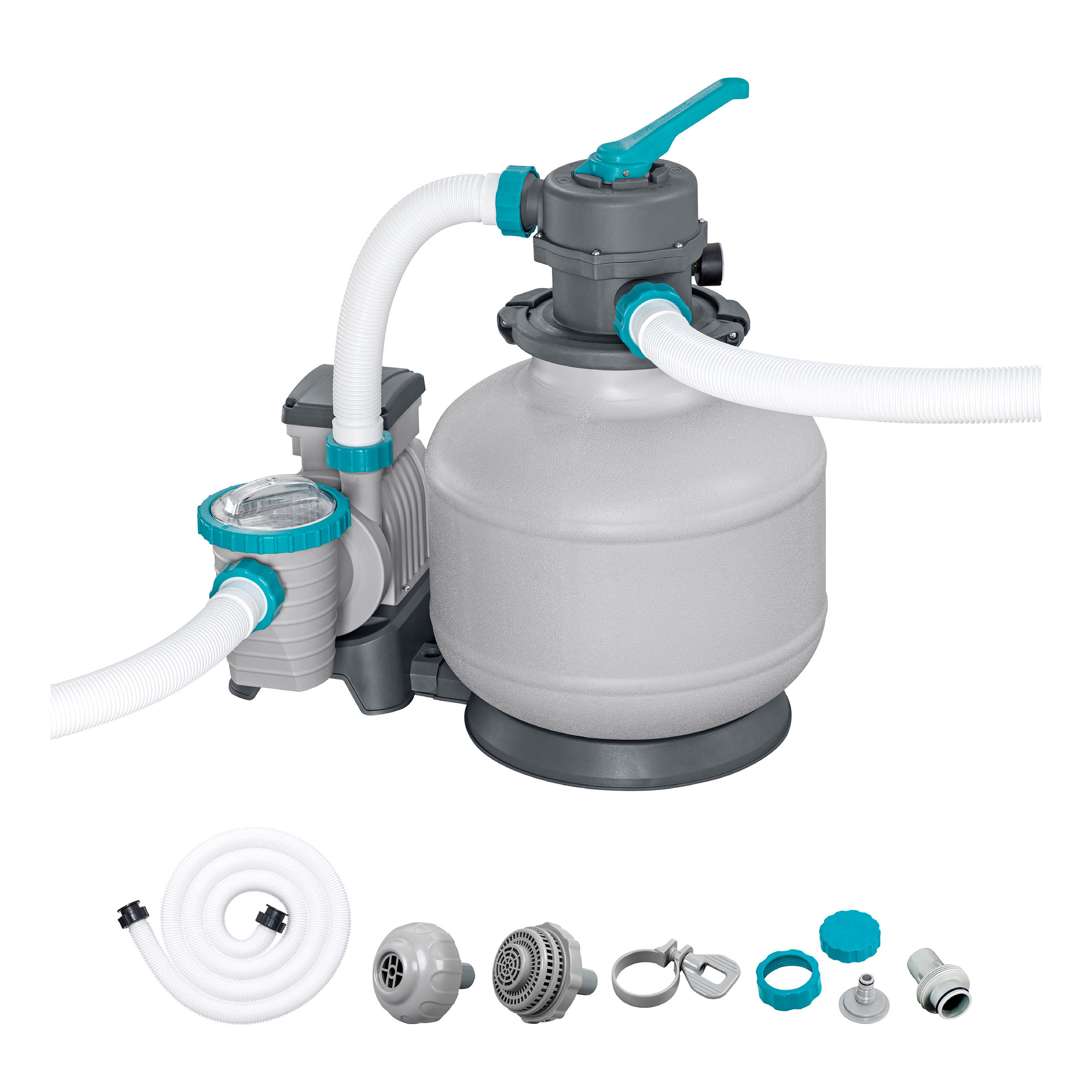 Sandfilteranlage mit Zeitschaltuhr 6.056 l/h, 230 W