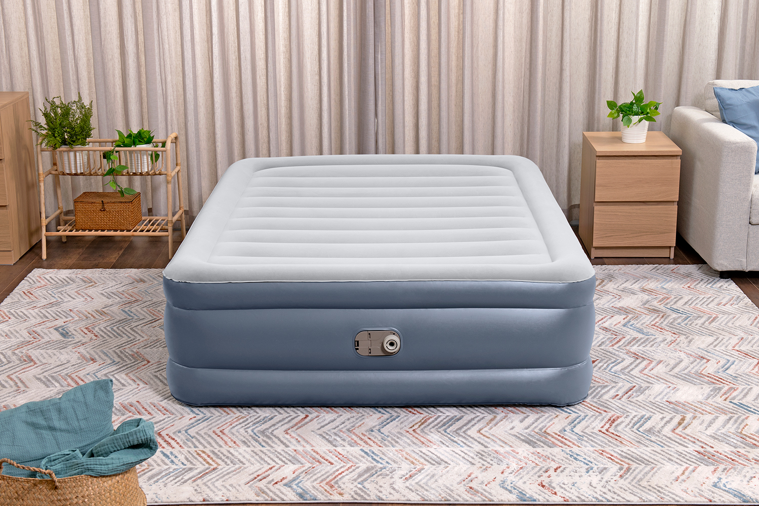 TriTech® Doppelluftbett mit integrierter Elektropumpe 203 x 152 x 51 cm