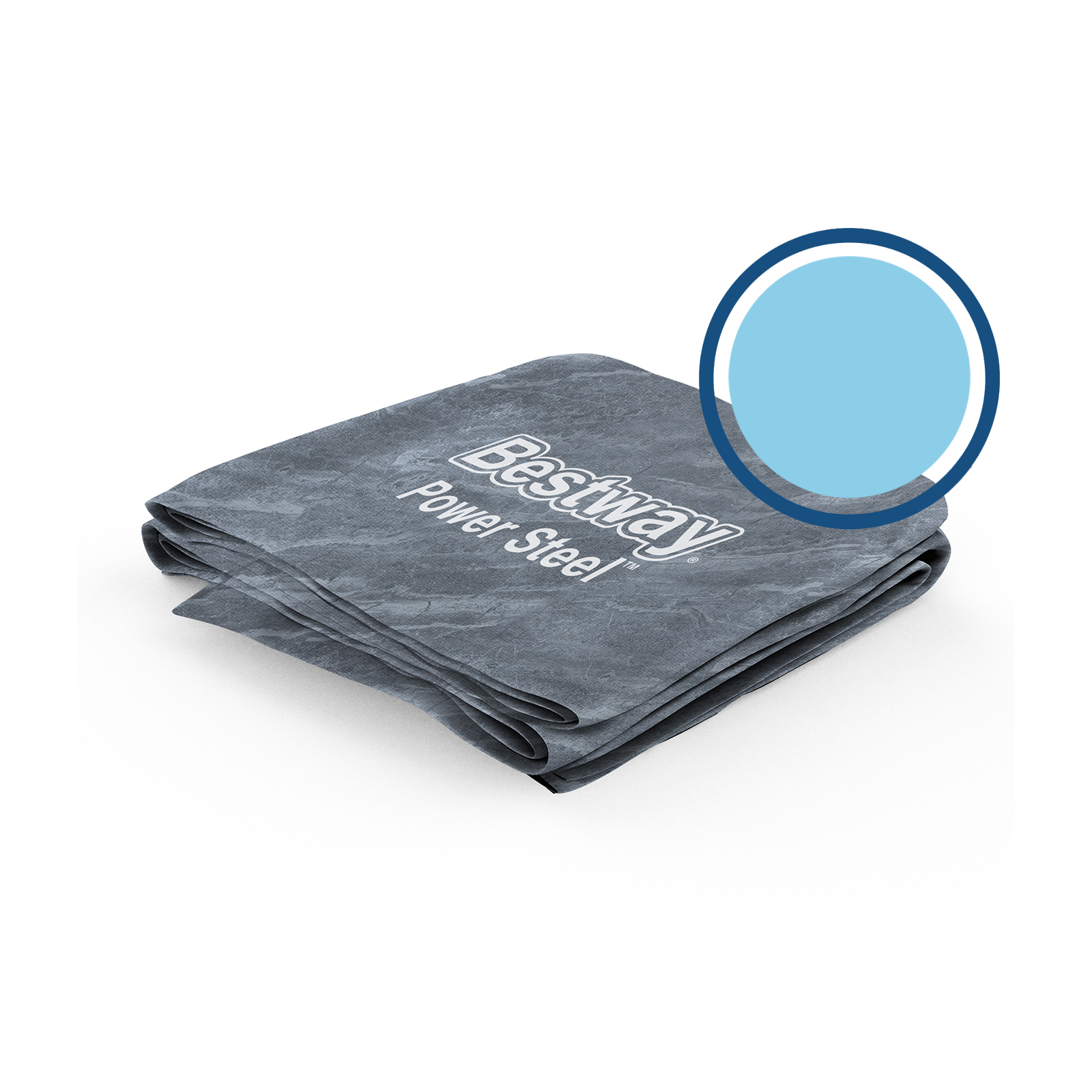 Bestway® Spare Part Pool liner marble-optics (slate grey) for Power Steel™ pool 404 x 201 x 100 cm, angular