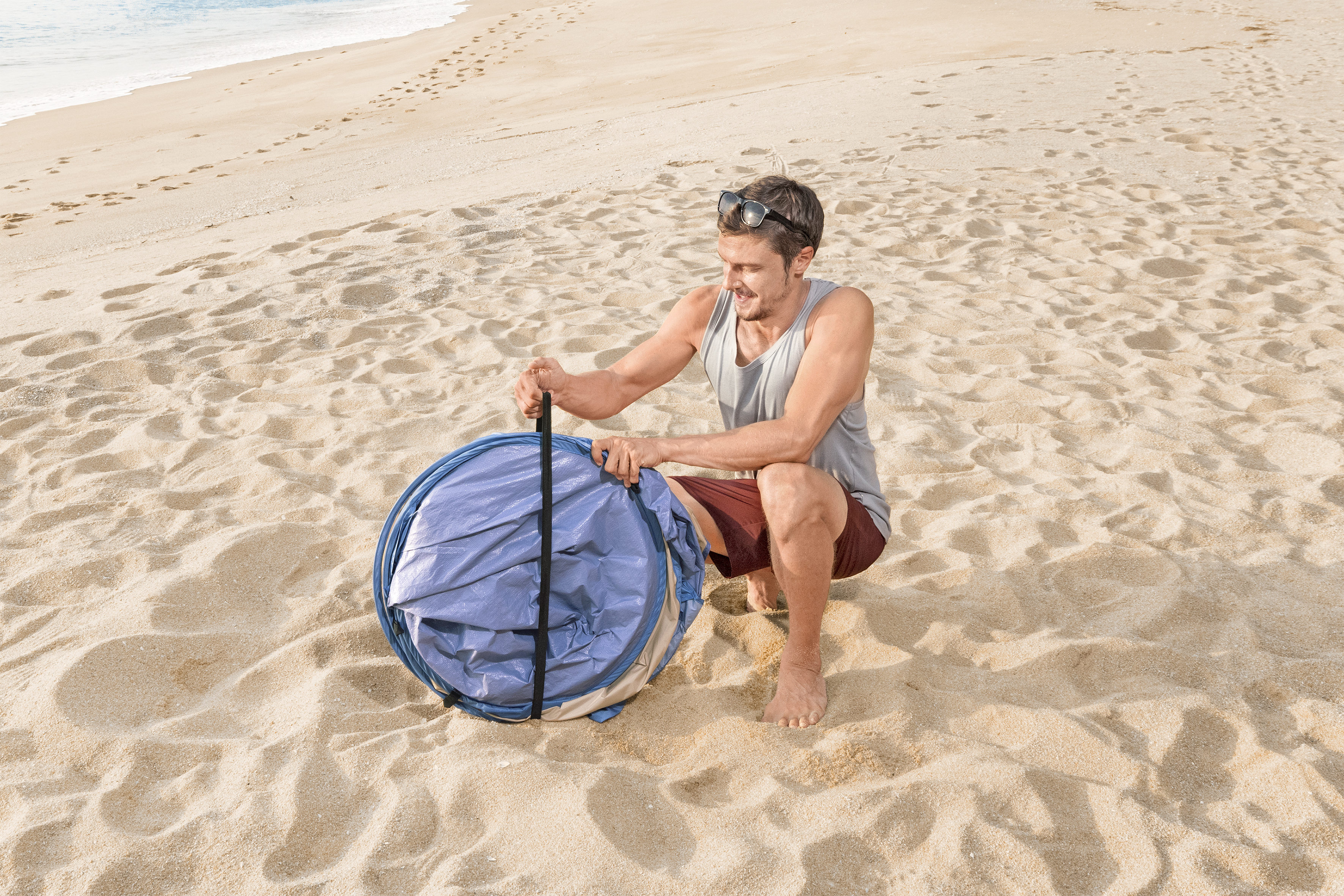 Pop-Up Strandmuschel Beach Quick 2 200 x 120 x 90 cm