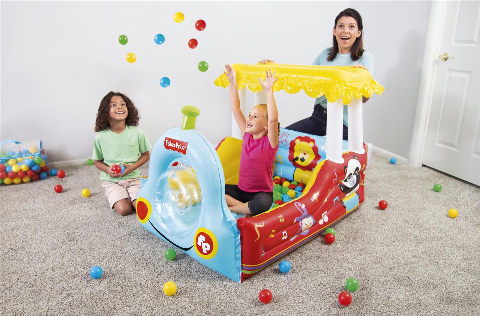 Fisher-Price® 52" x 37" x 35"/1.32m x 94cm x 89cm Train Ball Pit