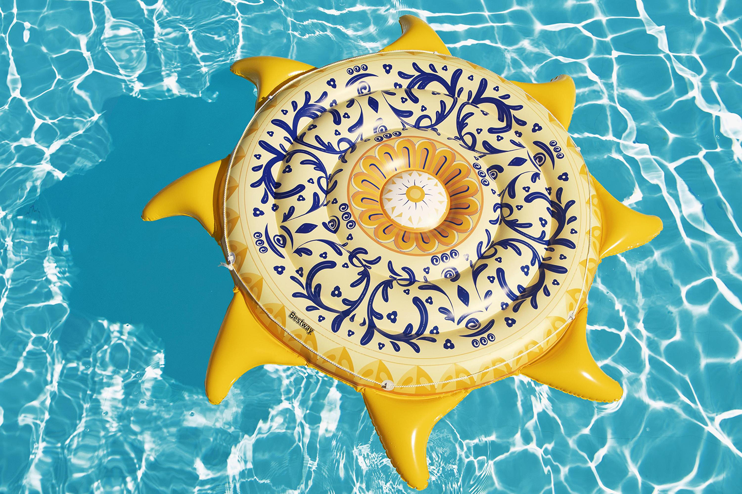 Badeinsel Mediterrane Sonne Ø 226 cm Badeinsel Mediterrane Sonne Ø 226 cm