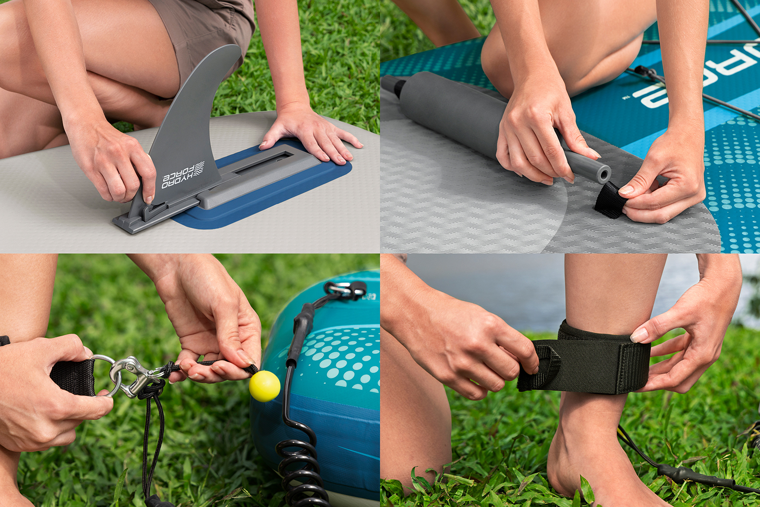 Hydro Force® SUP Allround Board-Set Aqua Drifter™ mit Sitz  335 x 91,5 x 15 cm