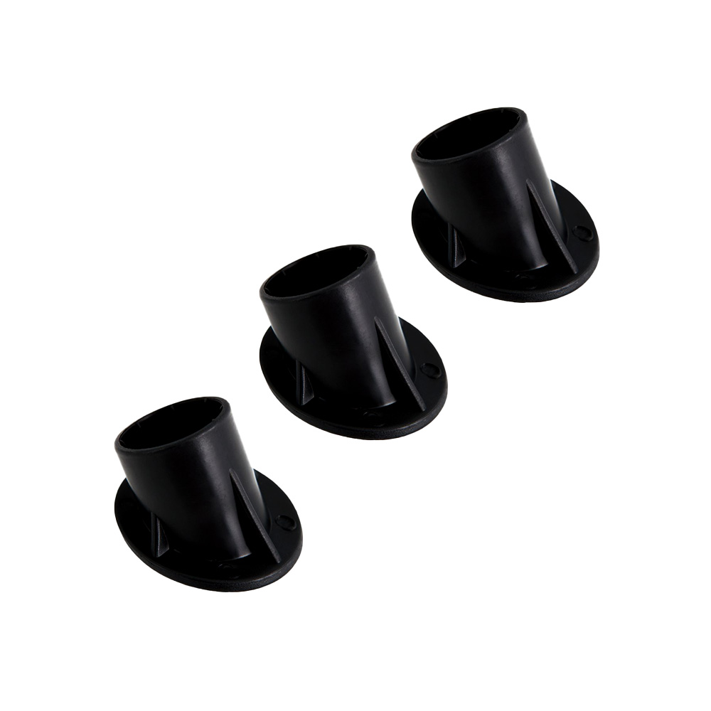 Bestway® Spare Part Set Side Support Leg Cap (black / 3 pieces) for various Steel Pro™ pools, angular