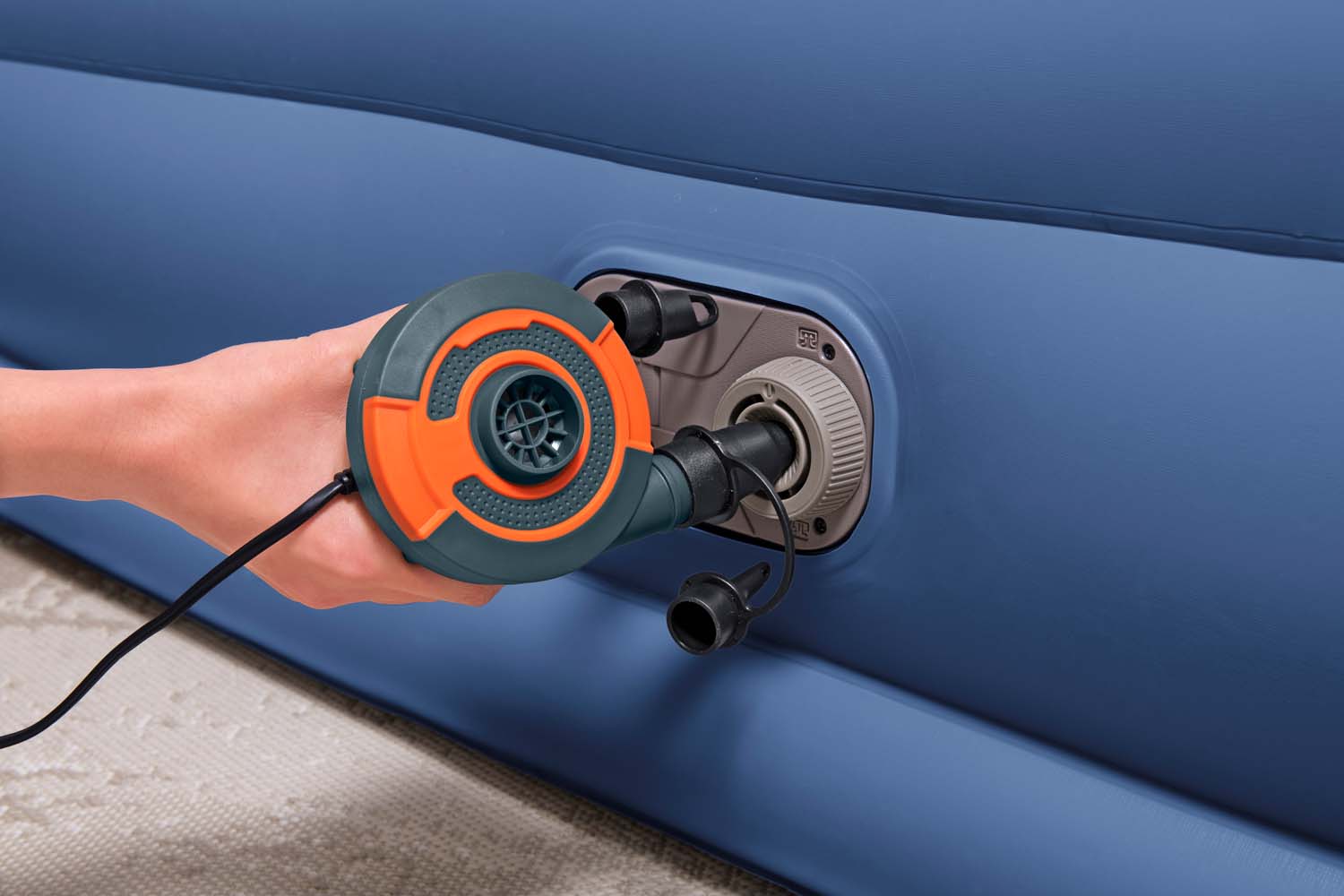 TriTech™ Doppelluftbett mit integrierter Elektropumpe 203 x 152 x 46 cm