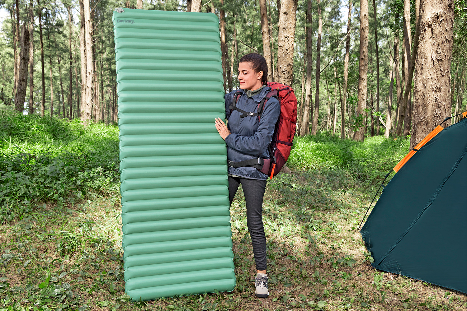 Aufblasbare Single-XL-Isomatte AdventuRest™ 198 x 71 x 7,5 cm Aufblasbare Single-XL-Isomatte AdventuRest™ 198 x 71 x 7,5 cm