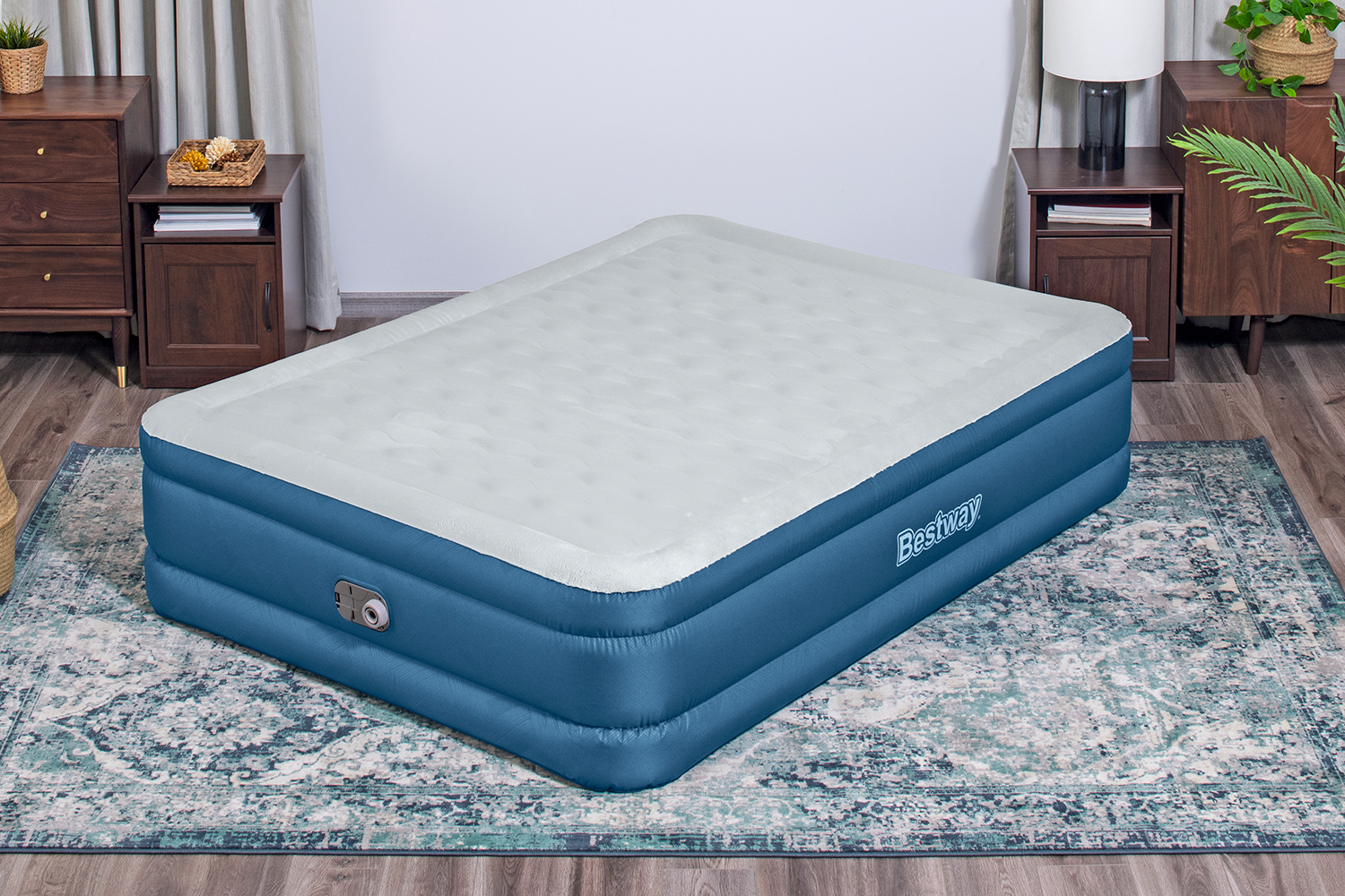 Fortech™ Doppelluftbett Snugable Top™ mit integrierter Elektropumpe 203 x 152 x 46 cm