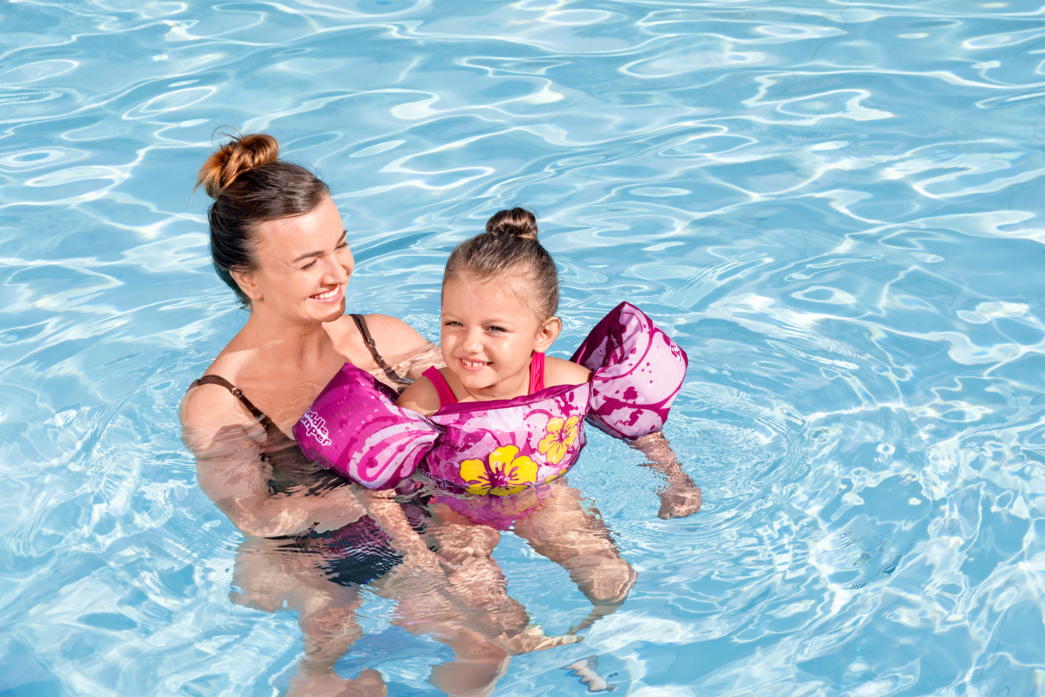Puddle Jumper® Schwimmflügelweste Blume mit Textilbezug, 2-6 Jahre