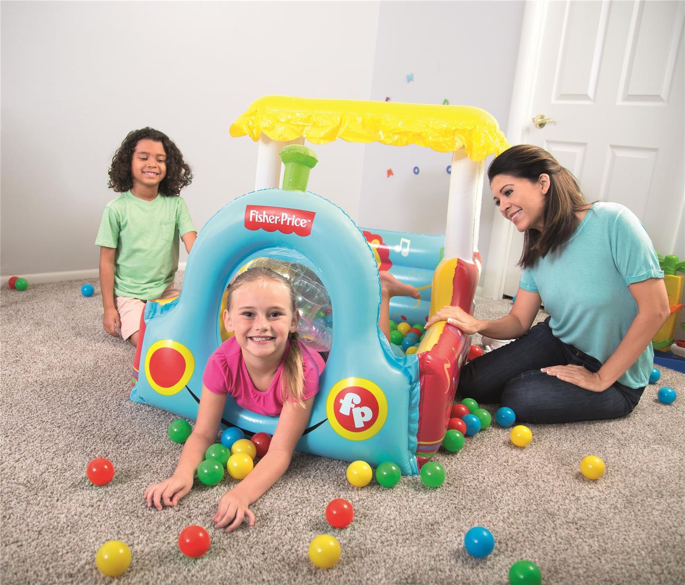 Fisher-Price® 52" x 37" x 35"/1.32m x 94cm x 89cm Train Ball Pit