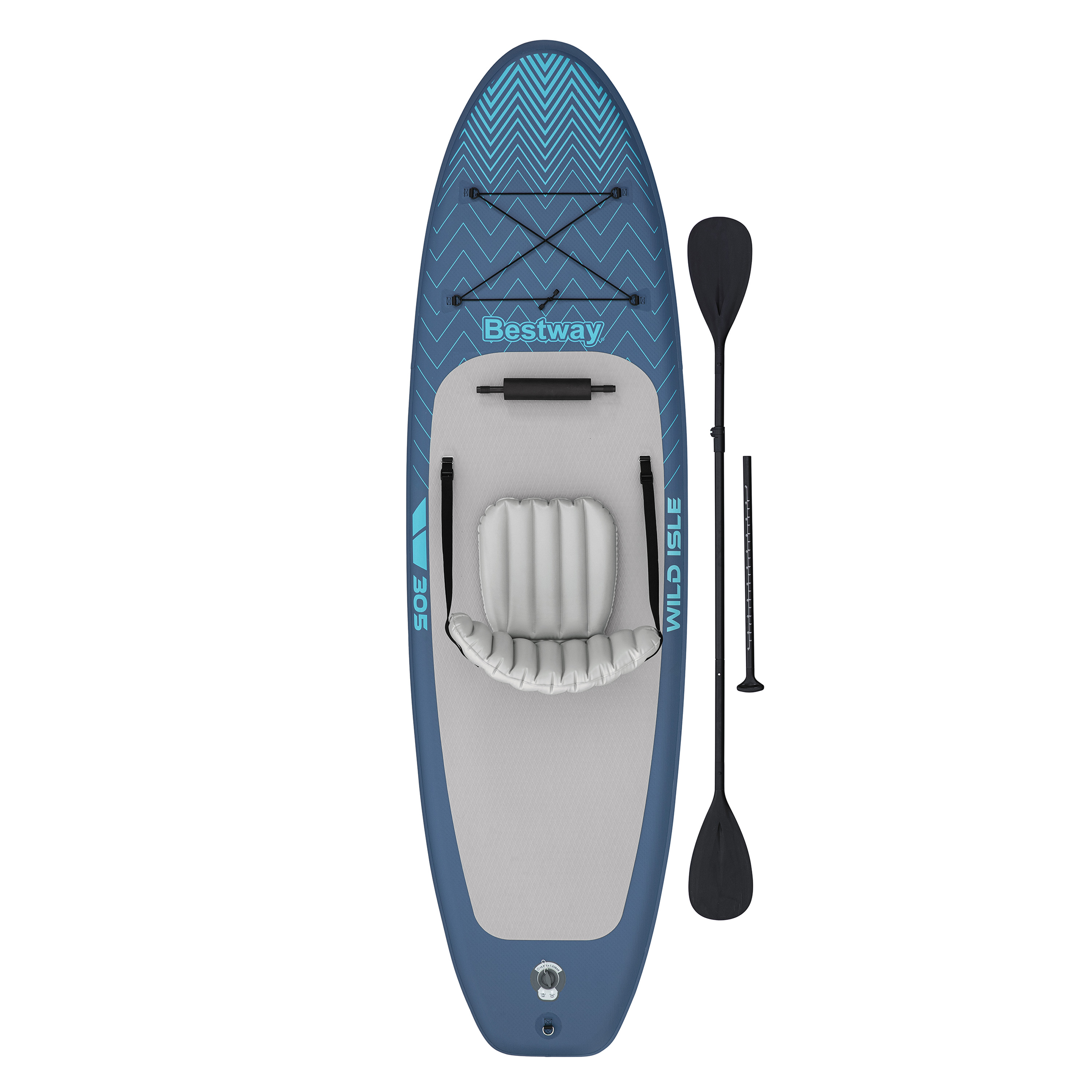 SUP Allround Board-Set Wild Isle™ mit Sitz 305 x 84 x 15 cm