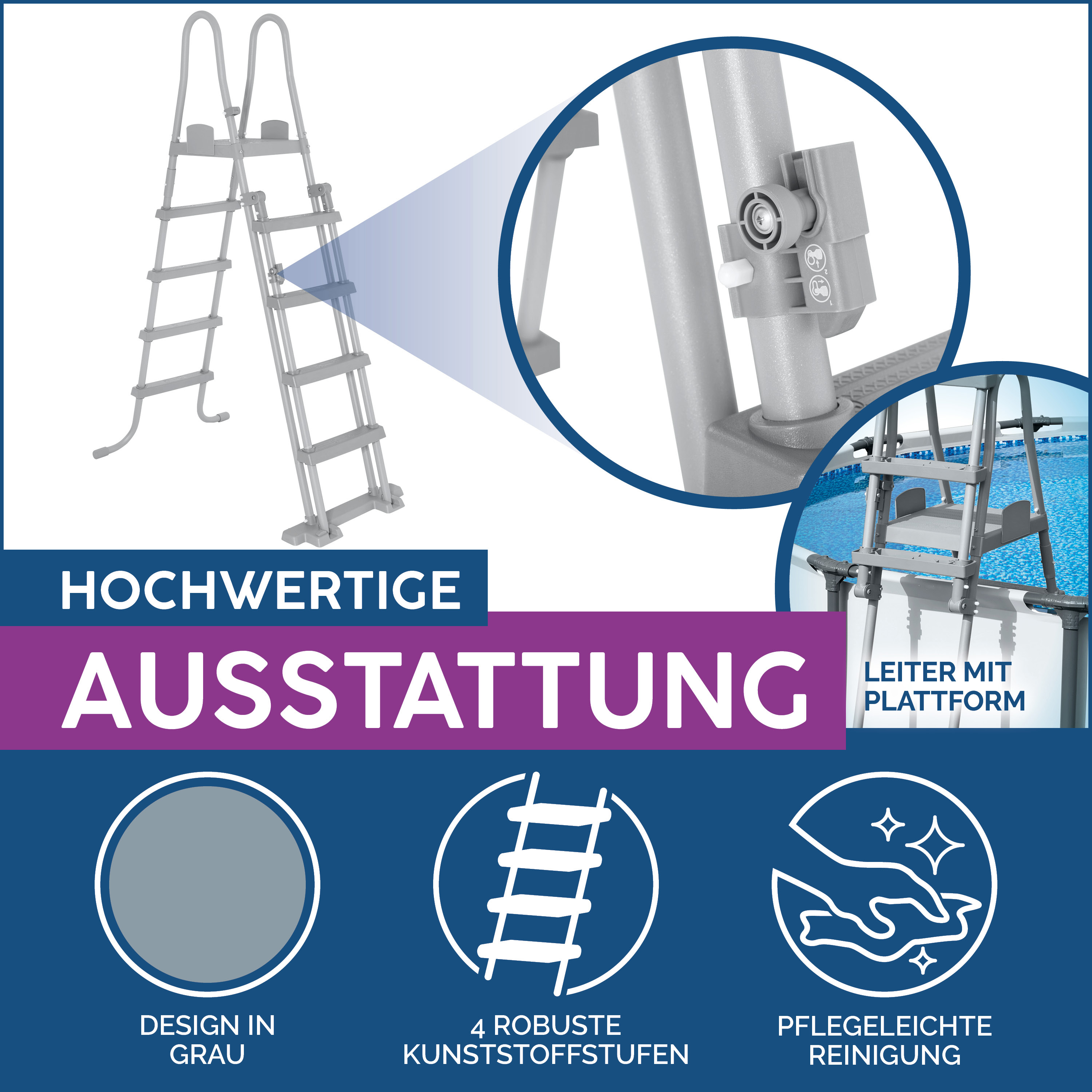 Sicherheitsleiter 132 cm