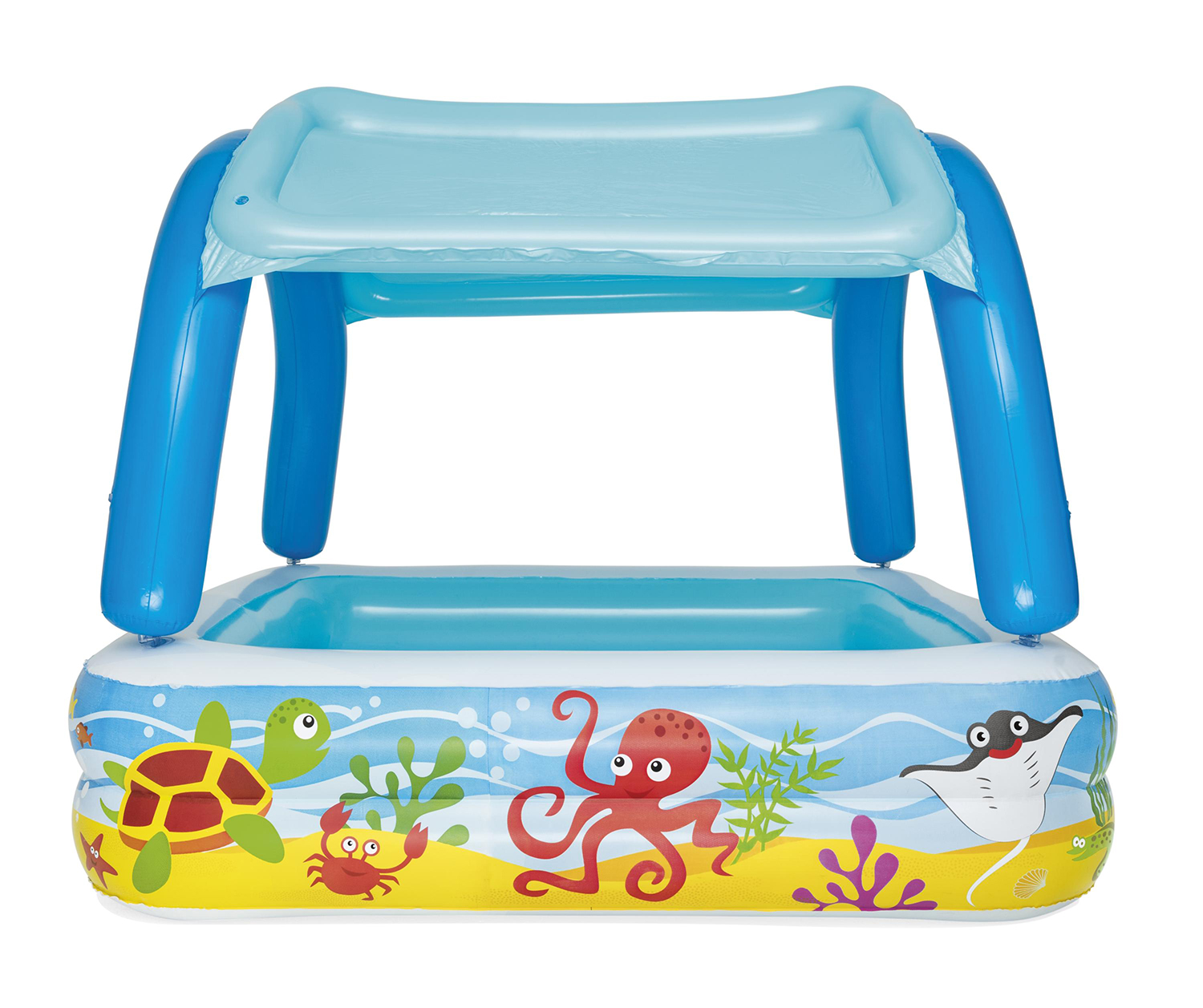 Planschbecken Beach Buddy™ mit Sonnenschutzdach 140 x 140 x 114 cm Planschbecken Beach Buddy™ mit Sonnenschutzdach 140 x 140 x 114 cm