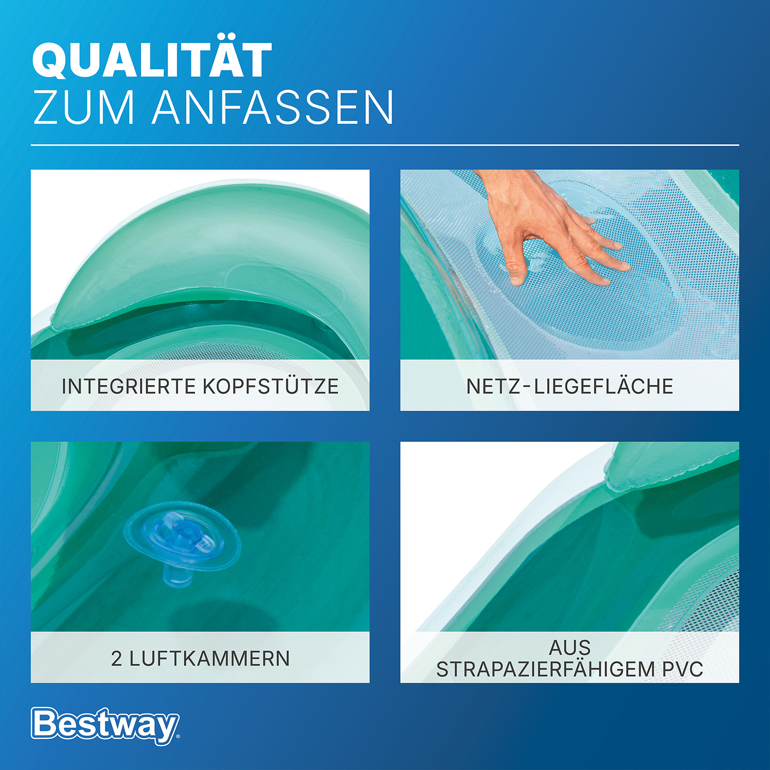 Luftmatratze Hydroluxe™ 160 x 84 cm, Grün