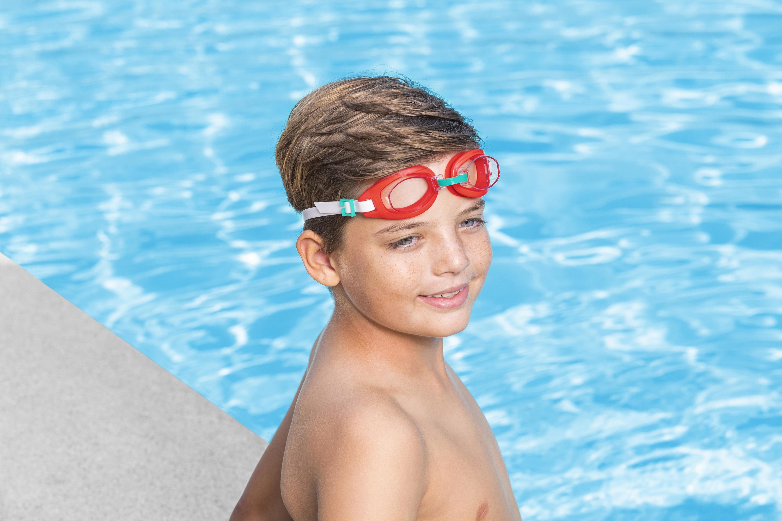 Aqua Burst Essential™ Schwimmbrille ab 7 Jahren, Rot
