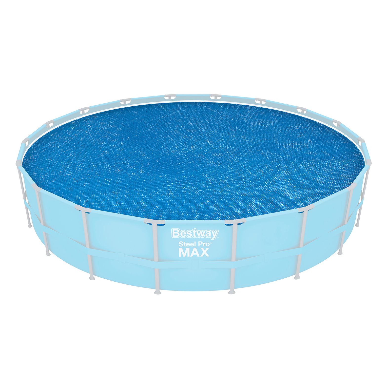 PE Solarabdeckplane Ø 549 cm, blau, rund