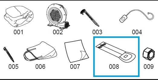 Bestway® Spare Part Double water slide for H2OGO!® Waterpark Splashtona Raceway 947 x 435 x 265 cm