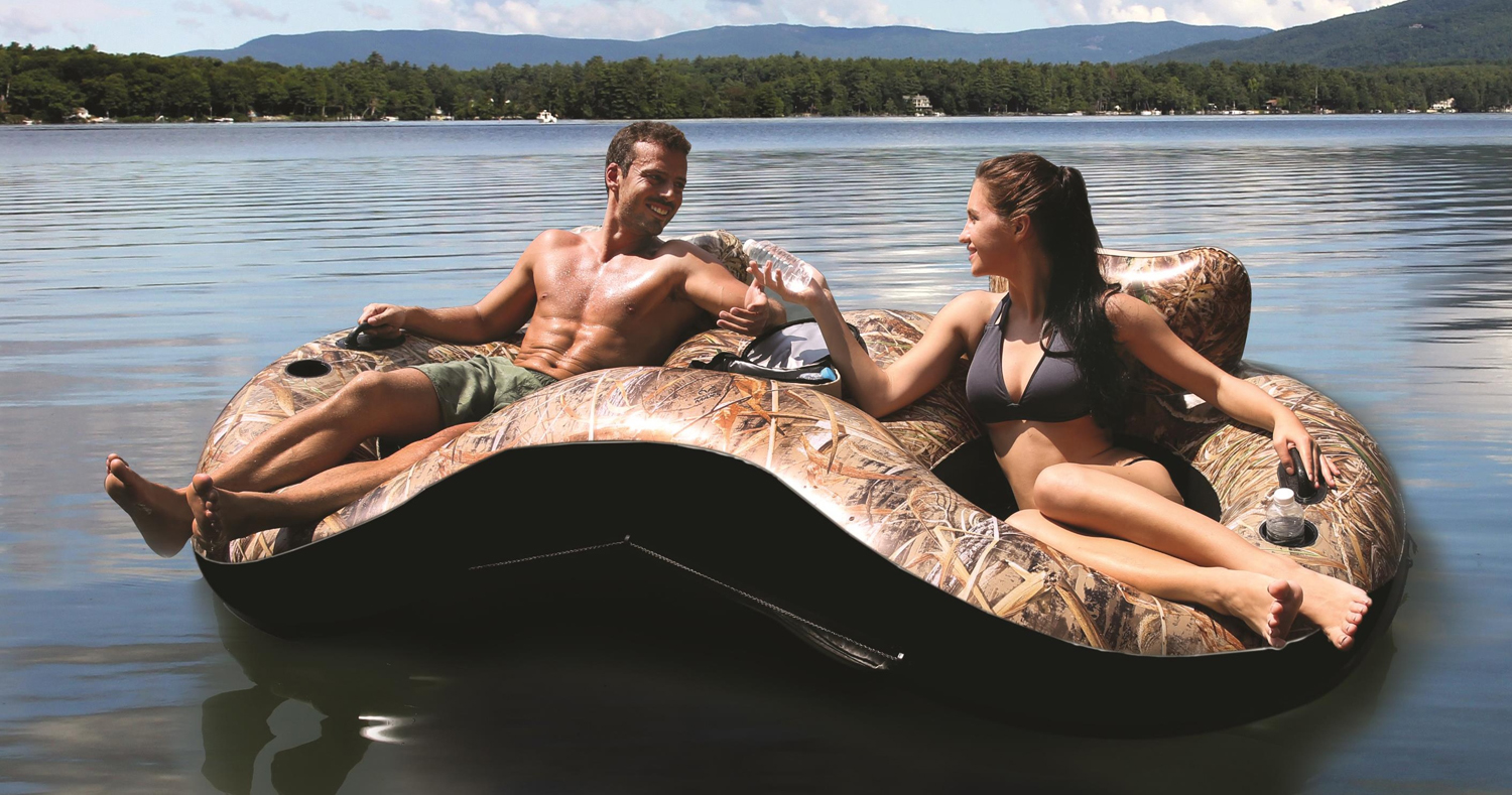 REALTREE® Schwimmreifen für 2 "Lake Runner X2" ab 14 Jahren 259 x 135 cm