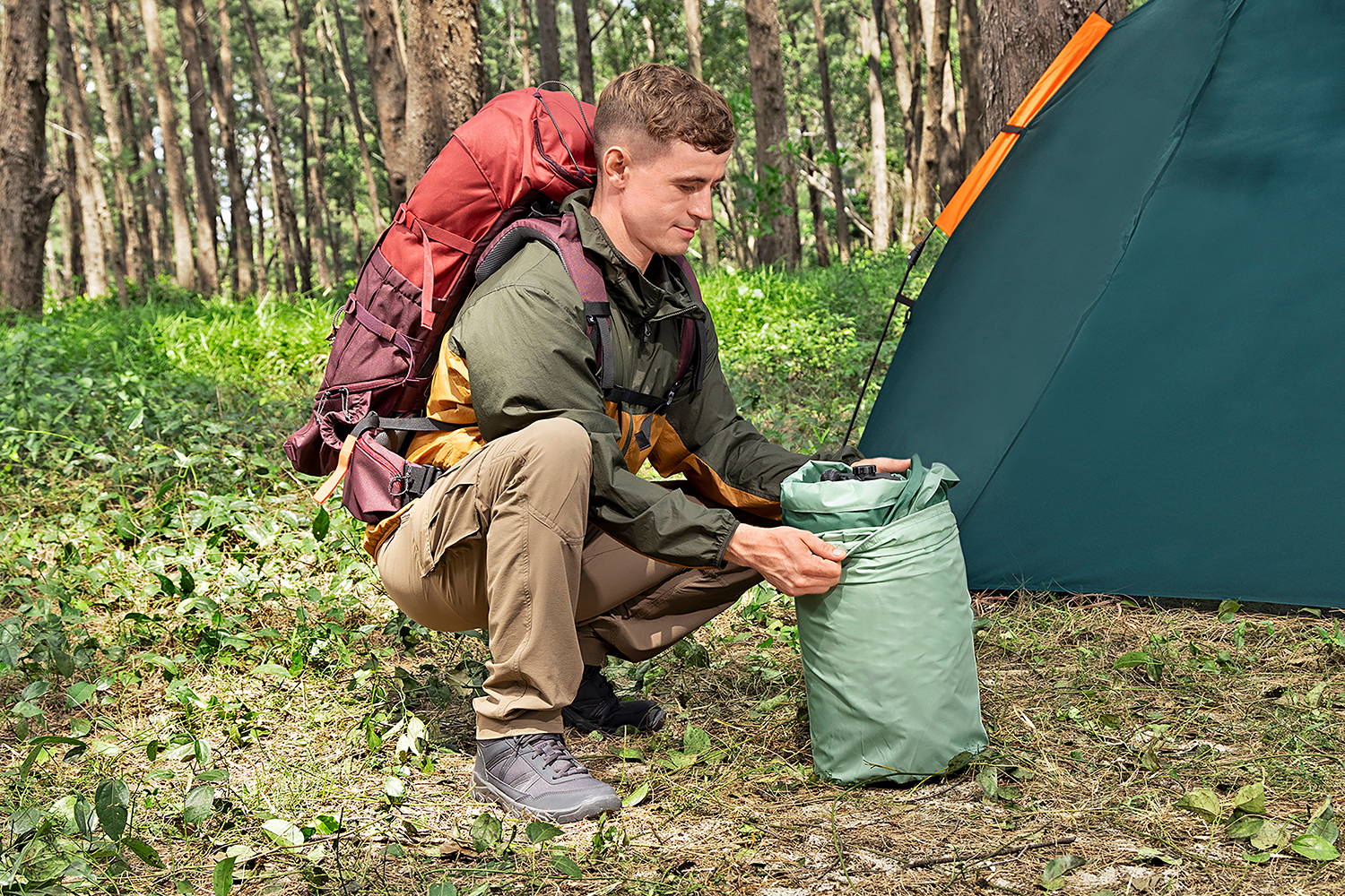 Aufblasbare Doppel-Isomatte AdventuRest™ 203 x 142 x 15 cm