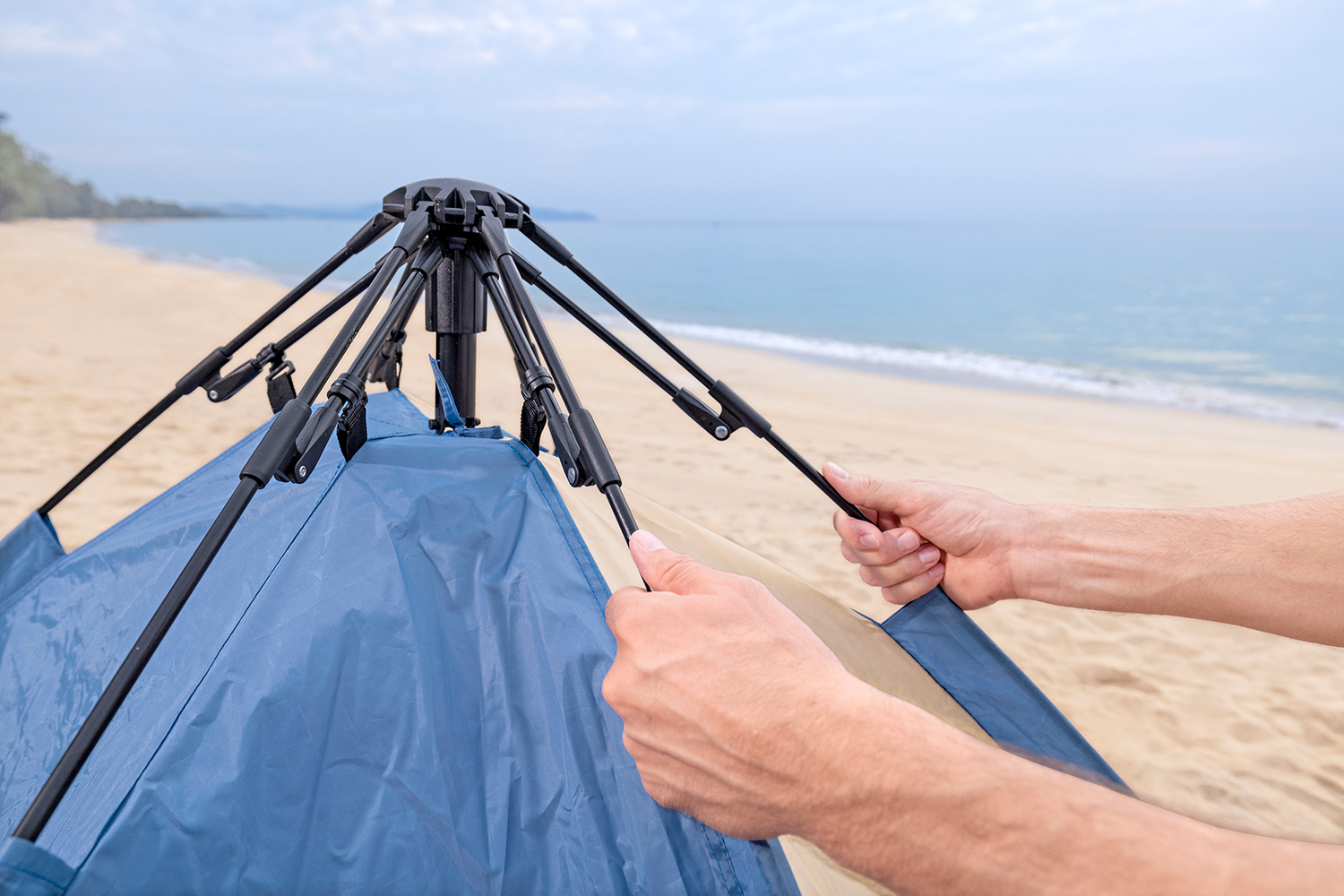Strandmuschel Beach Dome™ mit SwiftClick™ -System 234 x 240 x 125 cm
