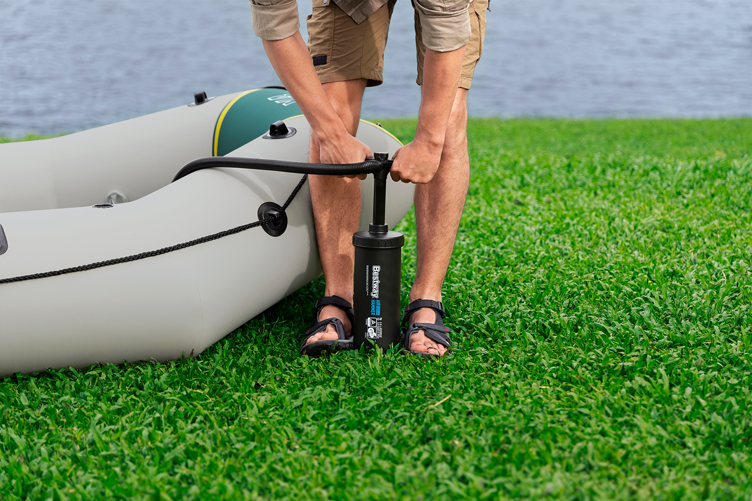 Hydro-Force™ Schlauchboot Komplett Set Ranger Elite™ X4 320 x 148 x 47 cm