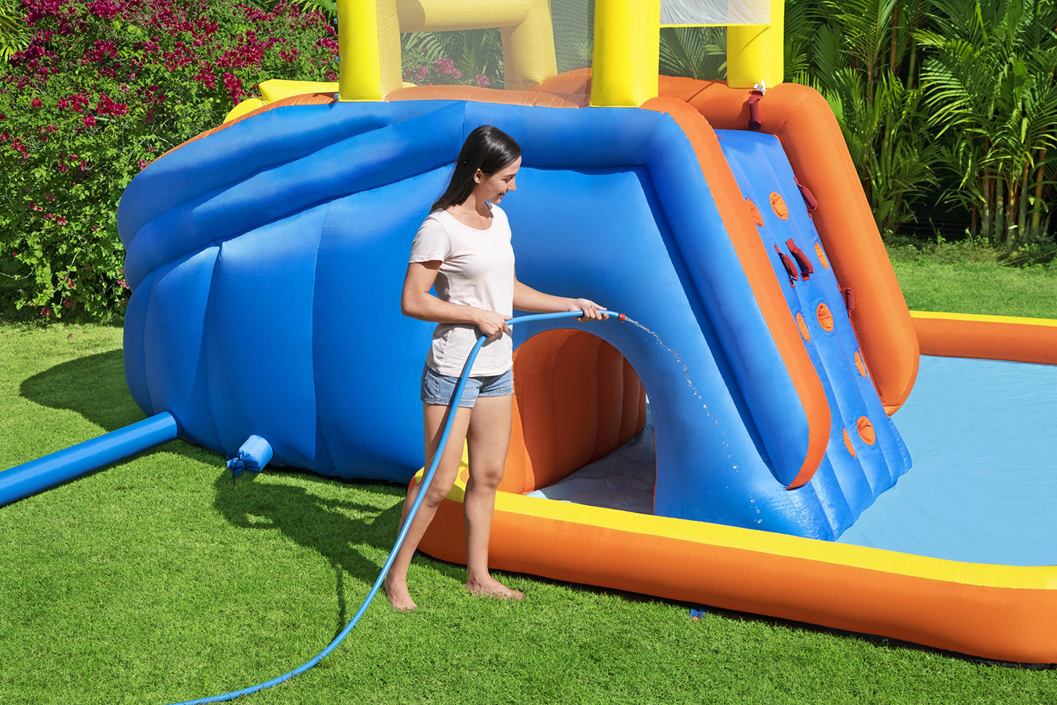 H2OGO!® Mega-Wasserpark mit Dauergebläse Speedway 551 x 502 x 265 cm