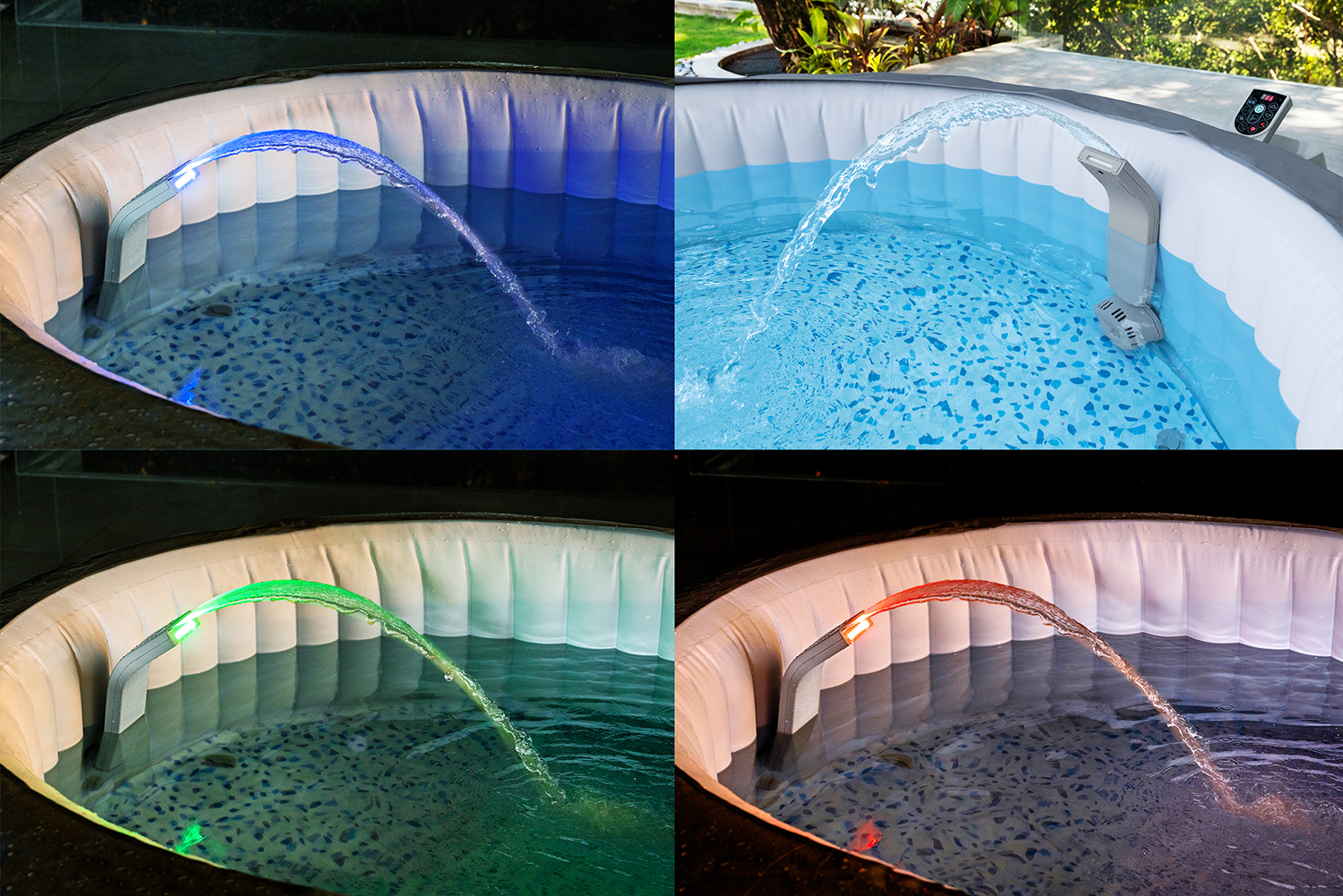 LAY-Z-SPA® Xtras LED-Wasserfall 46 x 17 x 10,4 cm