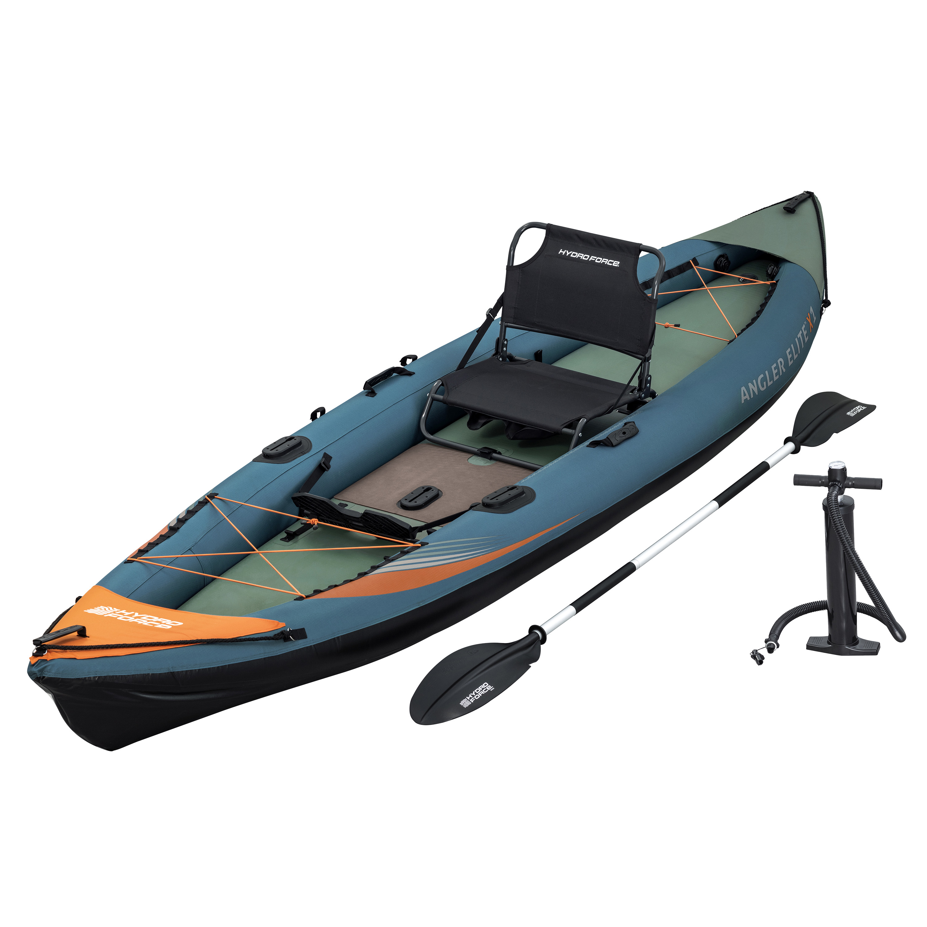 Hydro Force® Kajak Set Angler Elite™ mit Anglersitz 380 x 99 x 37 cm