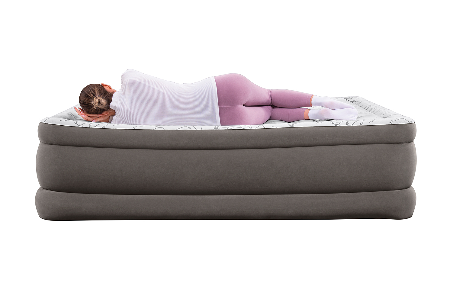 TriTech® Doppelluftbett Fashion Flock™ mit integrierter Elektropumpe 203 x 152 x 56 cm