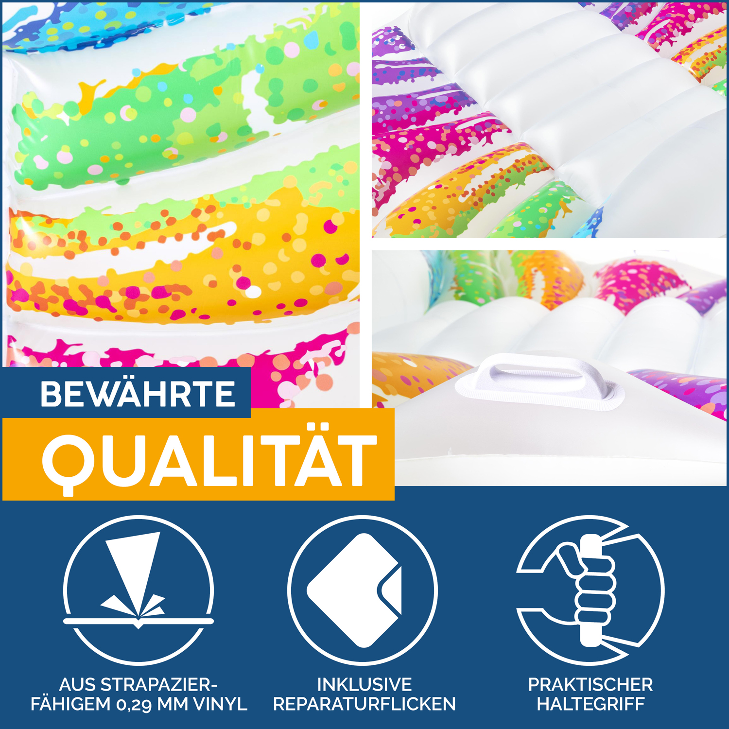 Bestway® 9'8" x 6'4"/2.94m x 1.93m Rainbow Butterfly Pool Float