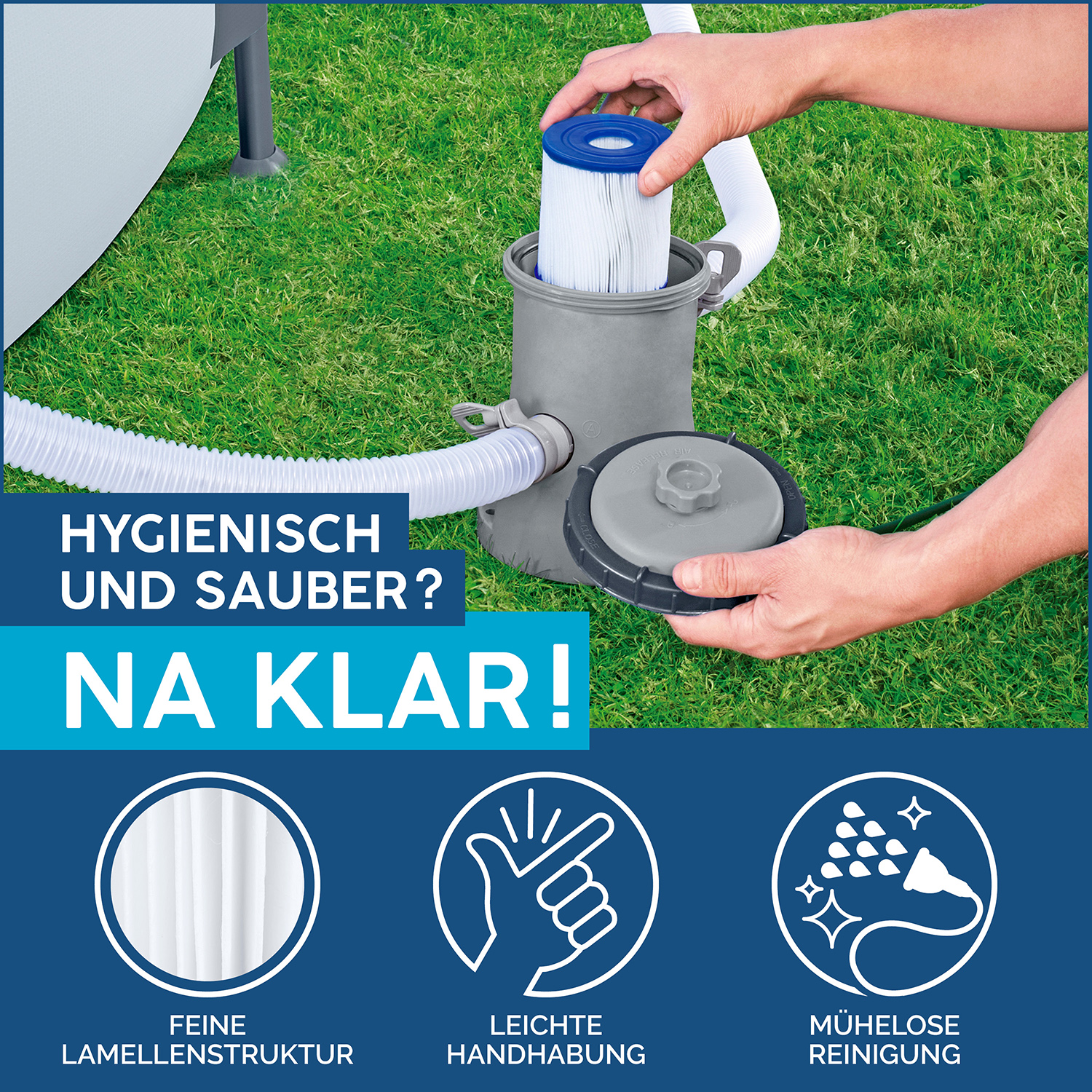 Flowclear™ Filterkartusche Gr. I Doppelpack, 8,0 x 9,0 cm