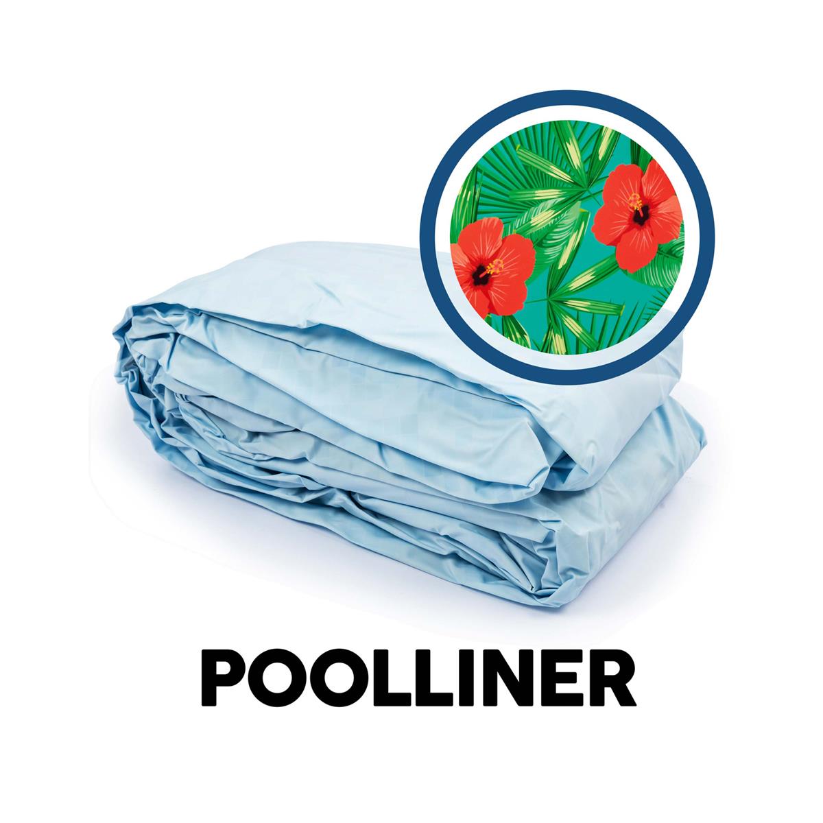 Bestway® Ersatzteil Poolfolie Blumen-Design (bunt) für Fast Set™ Paradise Palms Pool 457x84 cm, rund