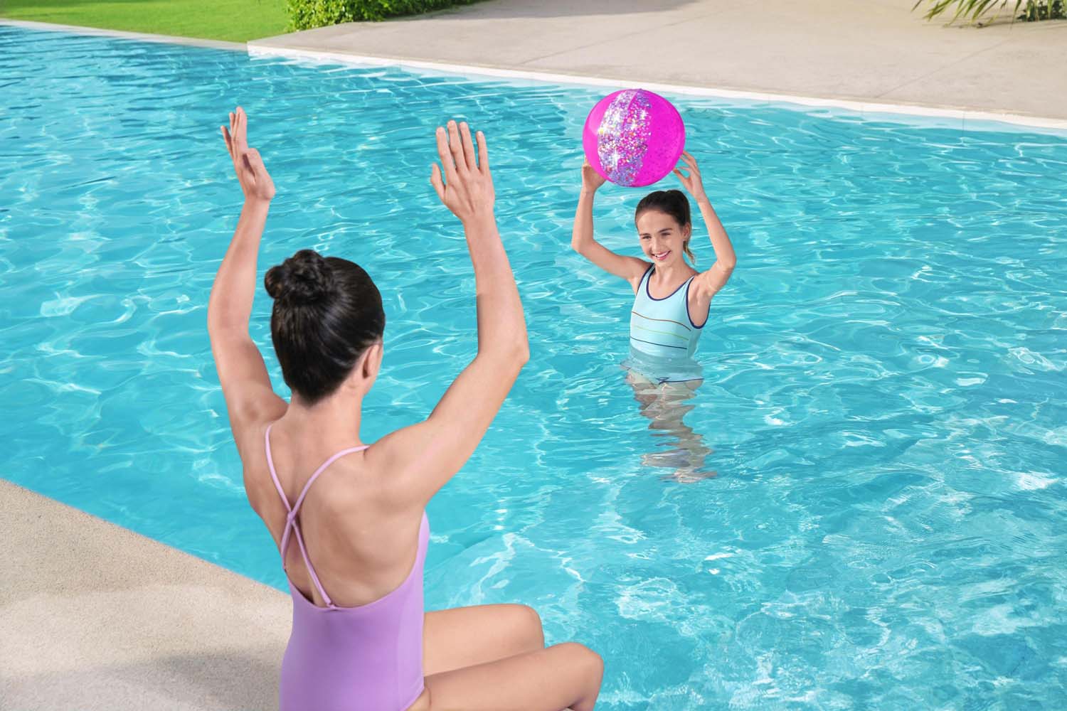 Wasserball Glitter Fusion 41 cm, sortiert