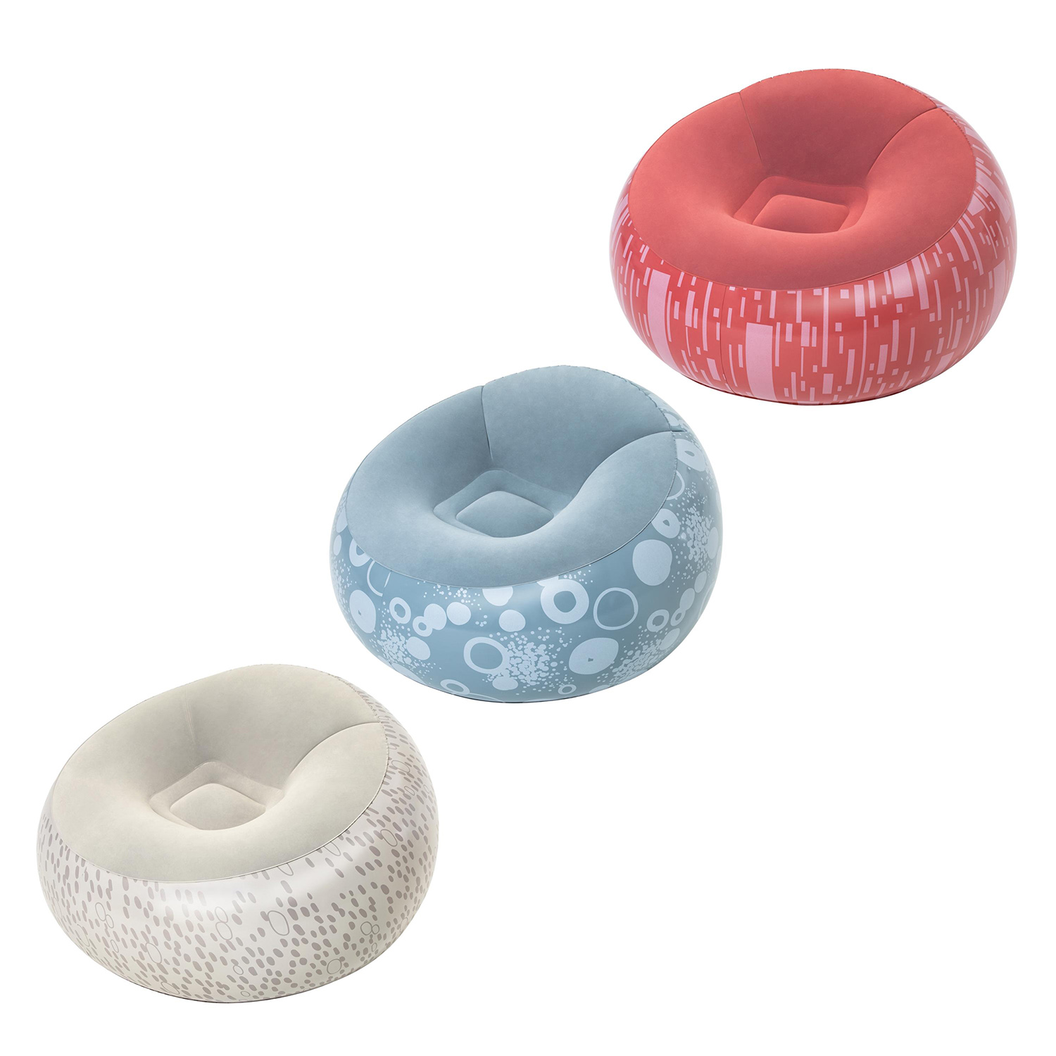 Bestway® Inflate-A-Chair™ Luftsessel 112 x 112 x 66 cm, sortiert
