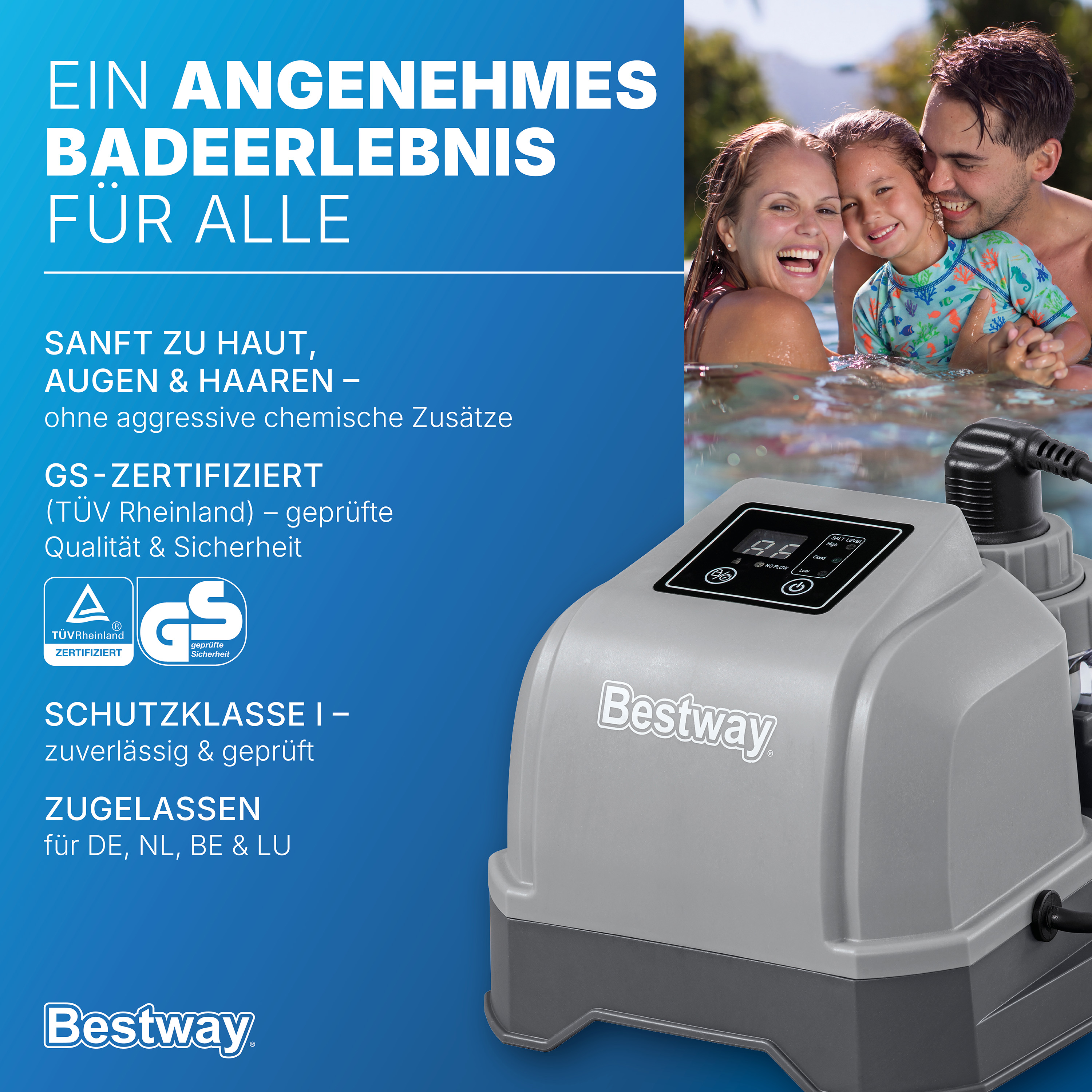 Salzwasseranlage Hydrogenic™ 2 g/h, 19 W