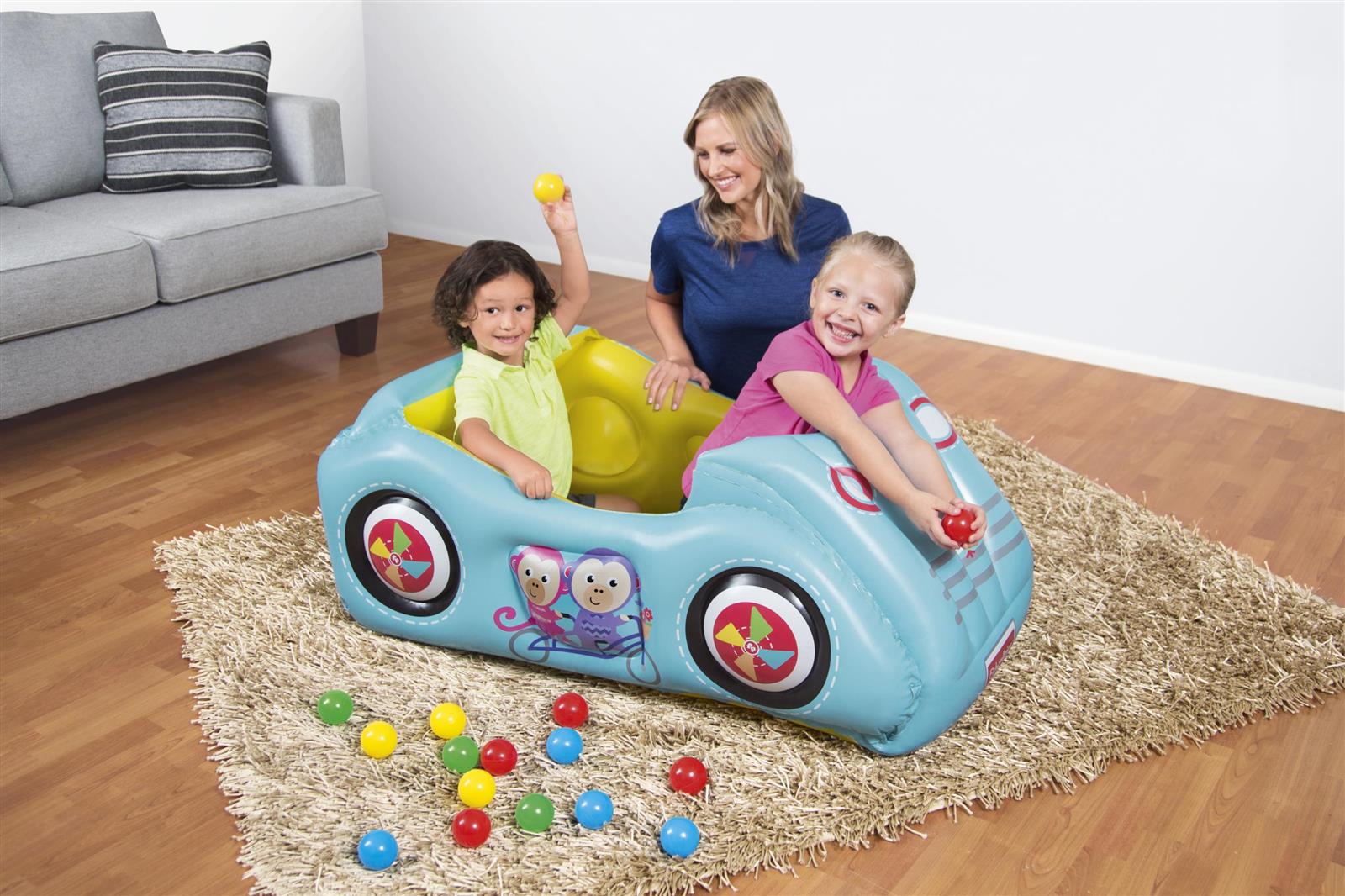 Fisher-Price® 47" x 31" x 20"/1.19m x 79cm x 51cm Race Car Ball Pit