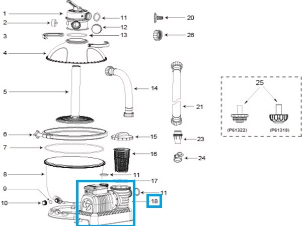 Bestway® Spare Part P6837