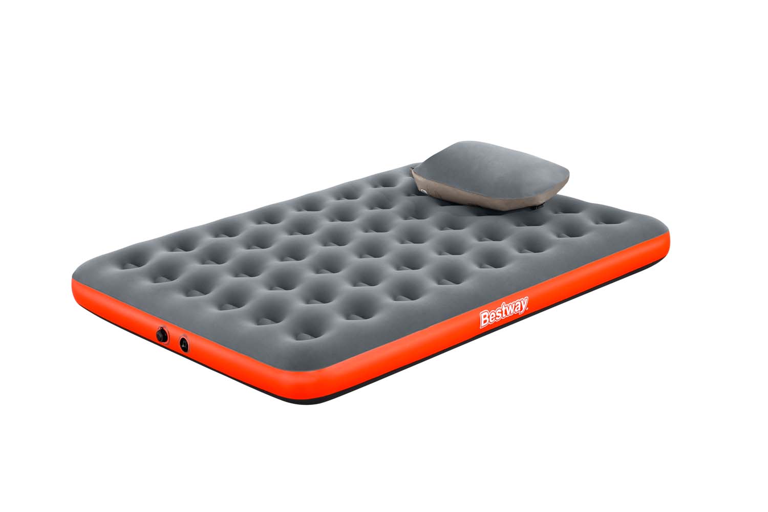 Doppelluftbett Roll & Relax mit Kissenpumpe 203 x 152 x 22 cm